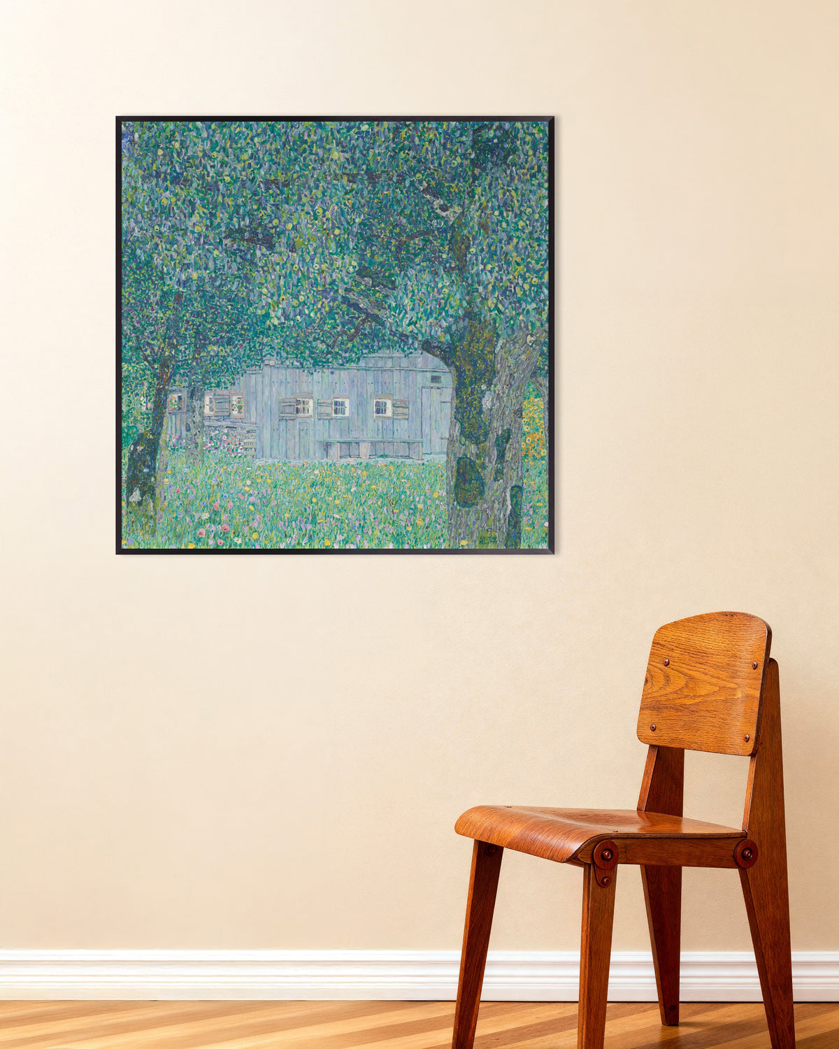Plakat Dom wiejski w Buchbergu (1911), Gustav Klimt, w metalowej ramie