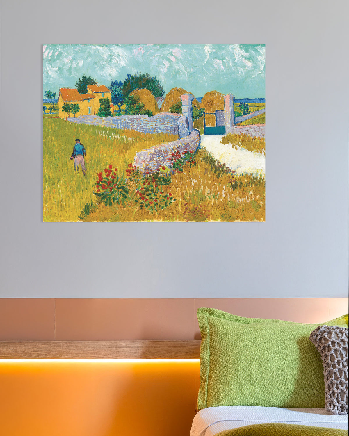 Plakat „Gospodarstwo w Prowansji (1888), Vincent van Gogh”