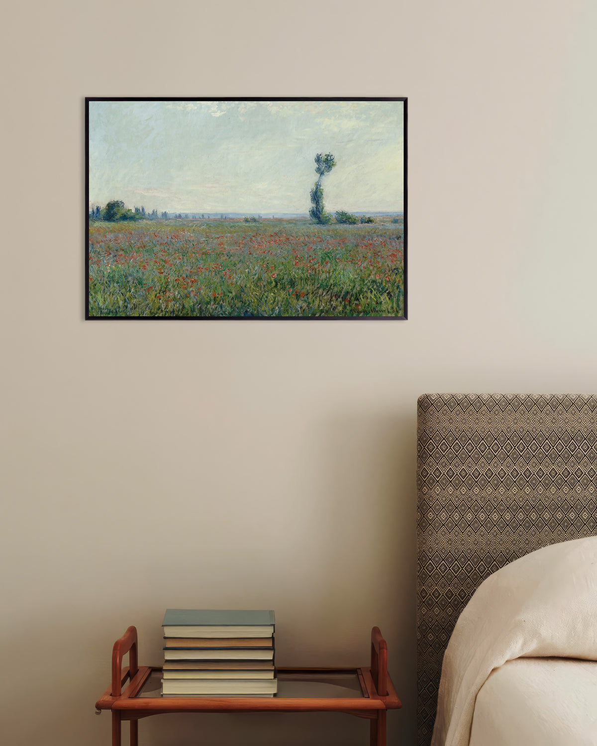 Plakat Pole maków, Claude Monet, w metalowej ramie