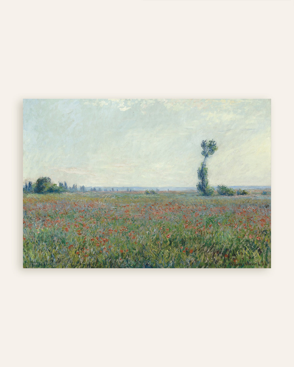 Plakat Pole maków, Claude Monet, miniatura