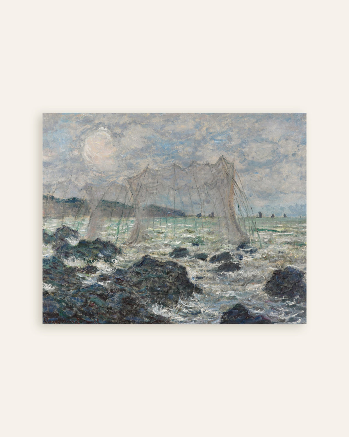 Plakat Sieci rybackie w Pourville (1882), Claude Monet, miniatura
