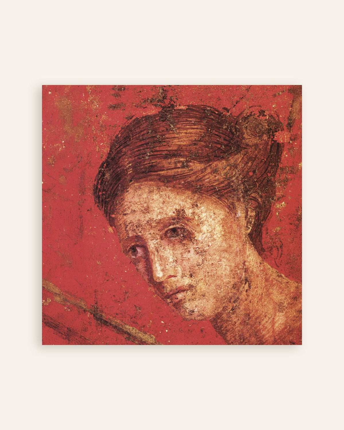 Plakat z detalem fresku z Willi Tajemnic w Pompejach
