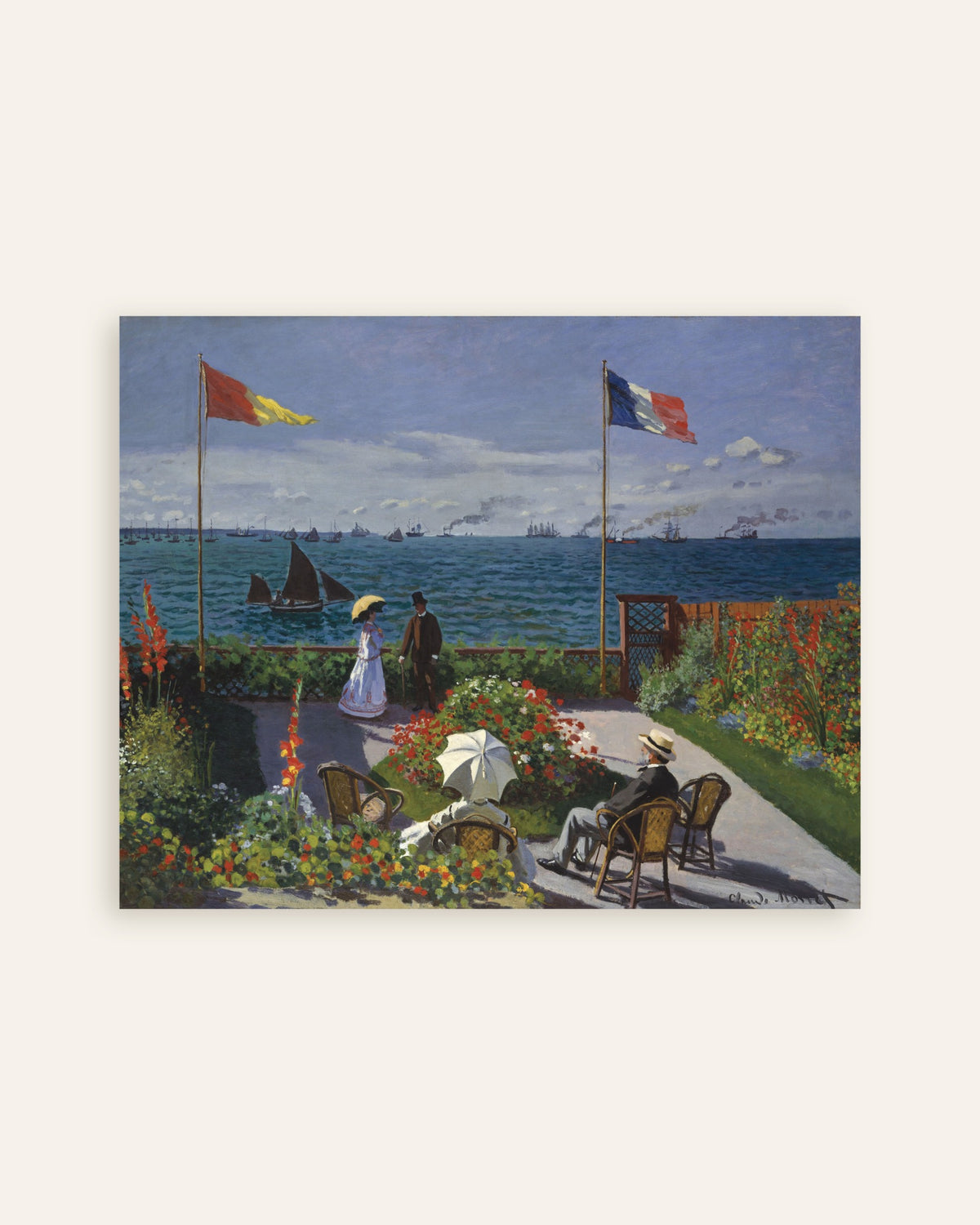 Plakat Ogród w Sainte-Adresse (1867), Claude Monet, miniatura