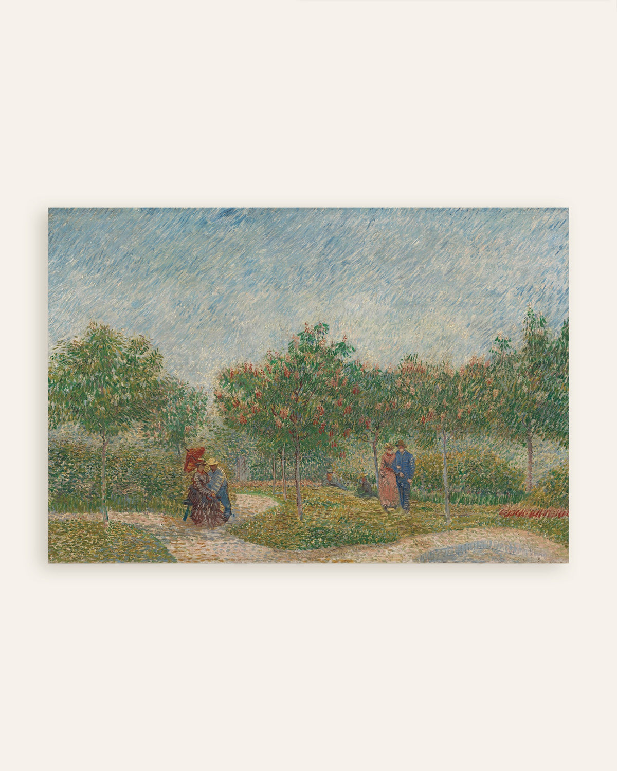 Plakat: Ogród z zalotnymi parami, plac Saint-Pierre (1887), Vincent van Gogh, miniatura