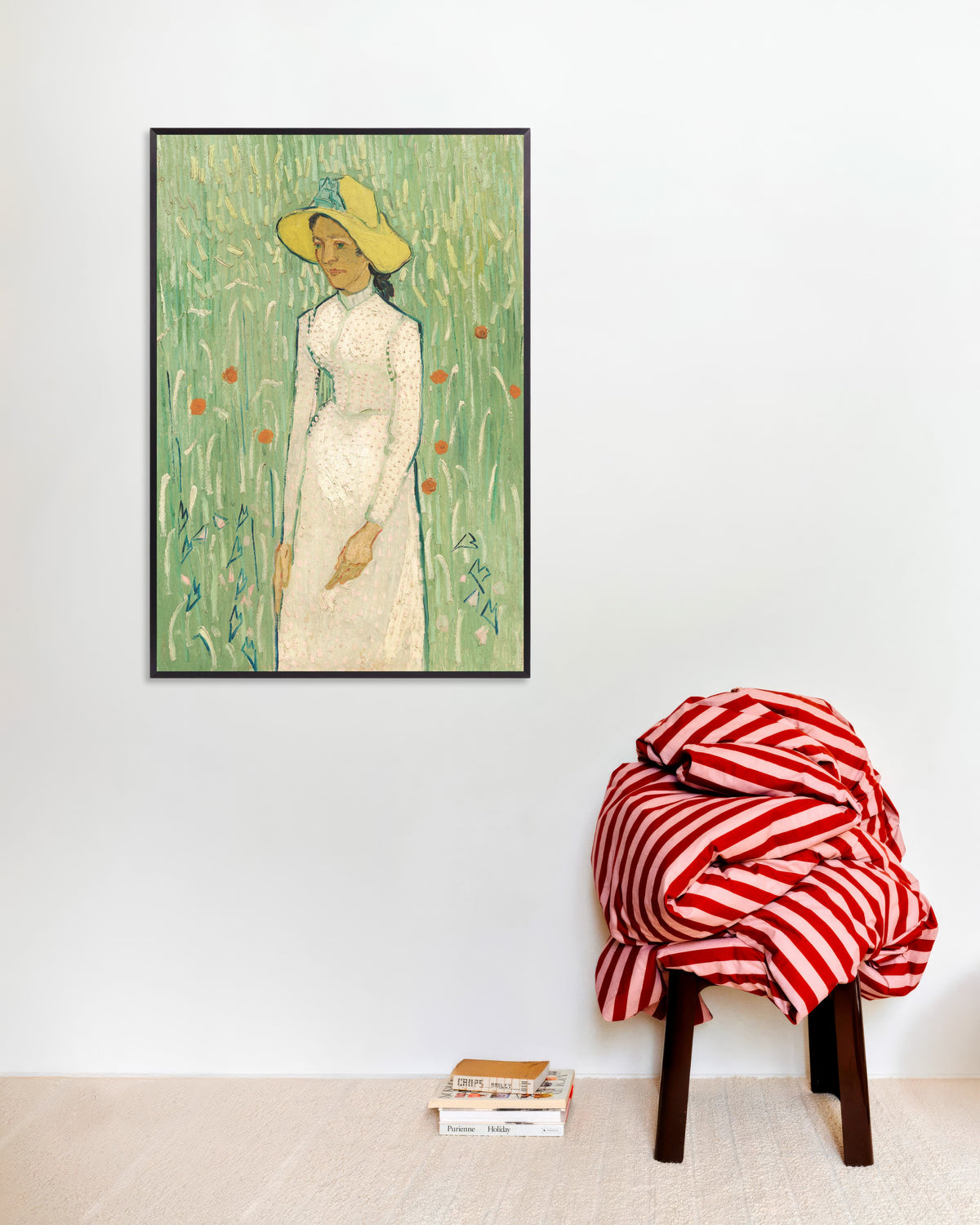 Plakat „Dziewczyna w bieli (1890), Vincent van Gogh” w metalowej ramie
