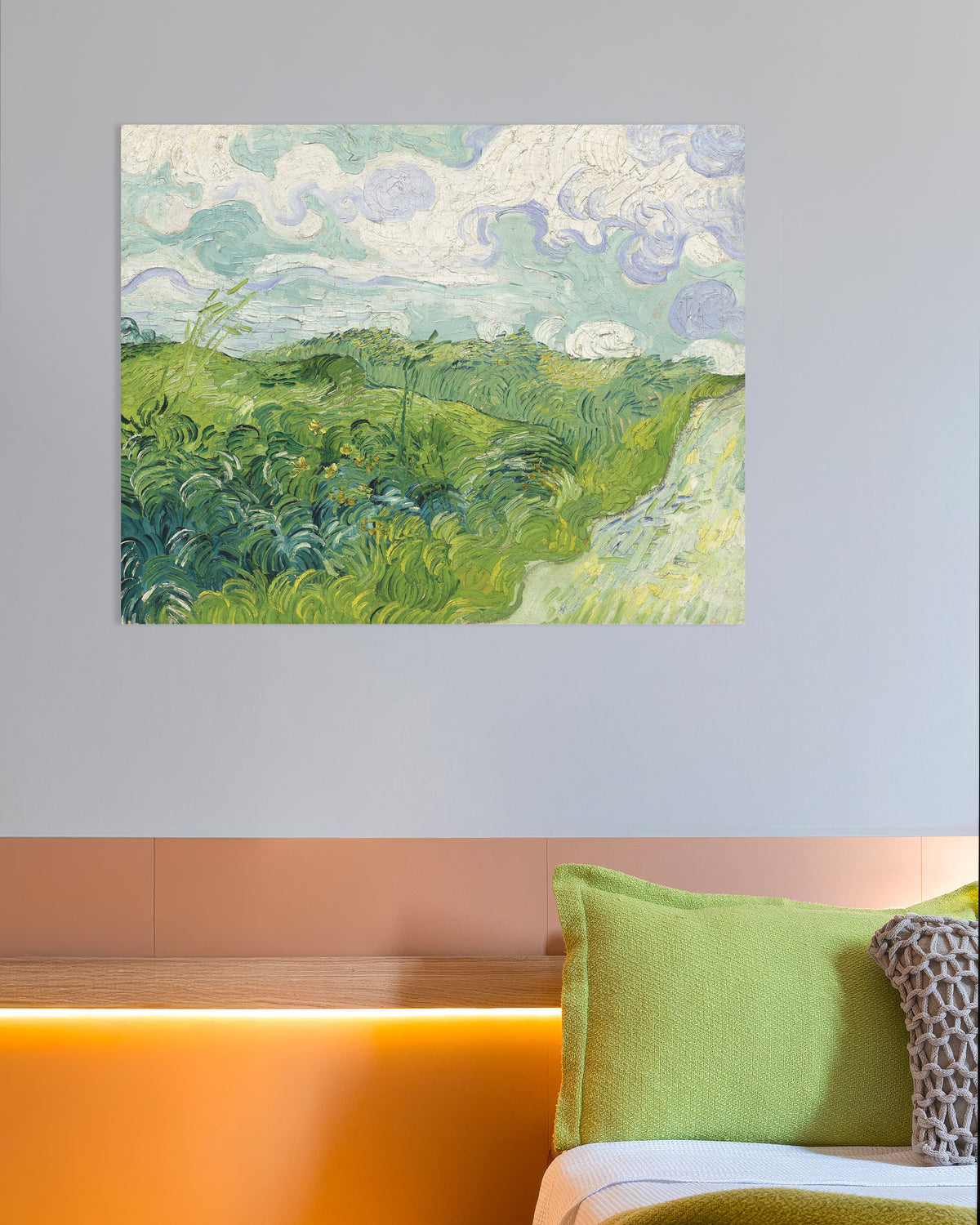 Plakat „Zielone pola pszenicy, Auvers (1890), Vincent van Gogh”