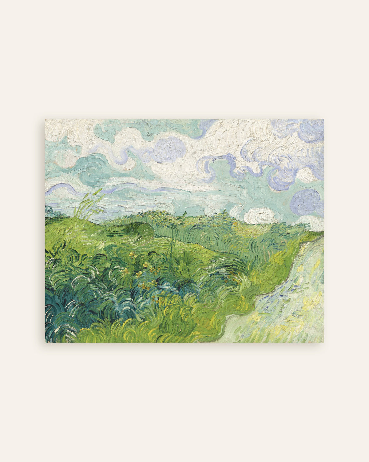 Plakat „Zielone pola pszenicy, Auvers (1890), Vincent van Gogh”, miniatura