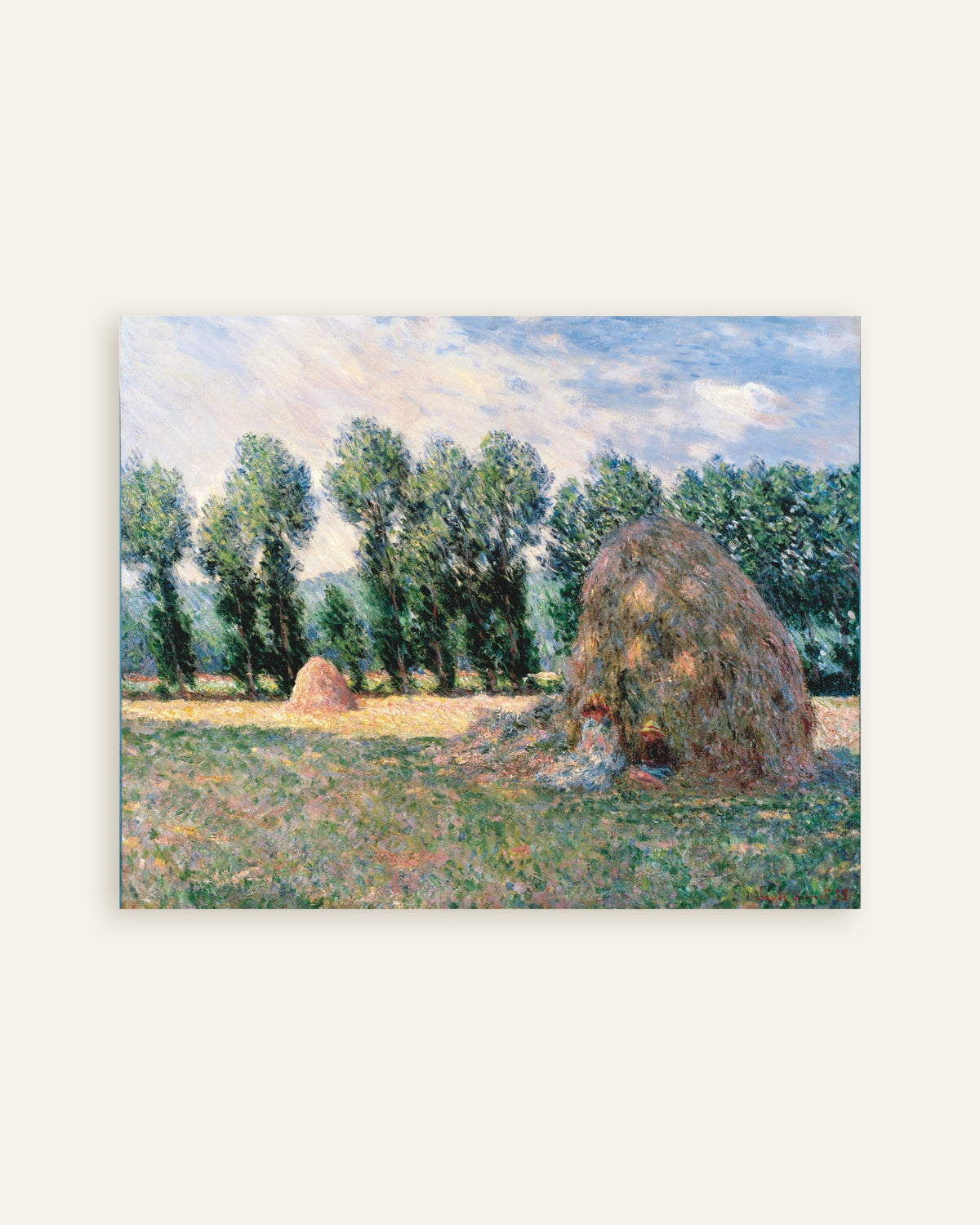 Plakat Stogi siana (1885), Claude Monet, miniatura