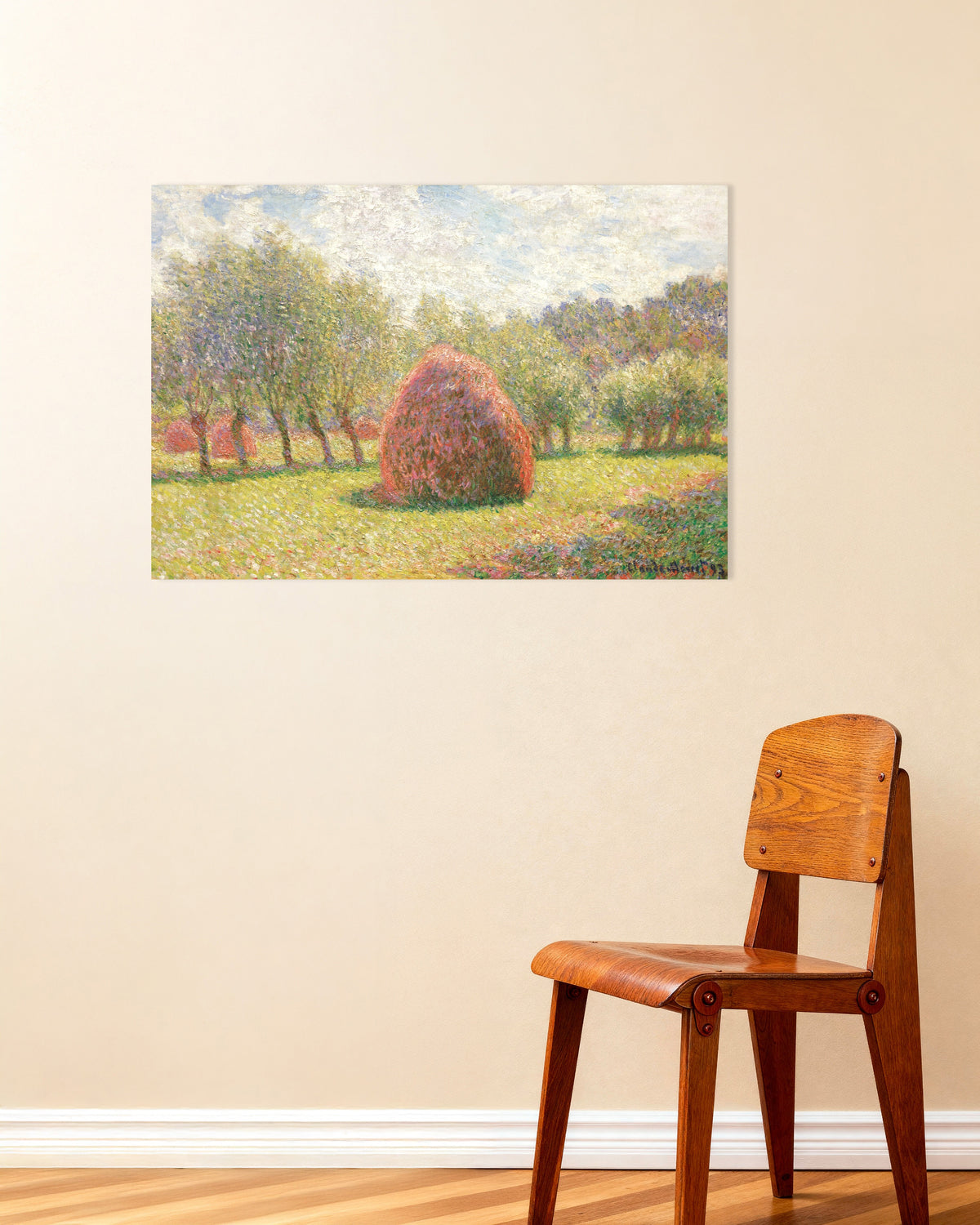 Plakat Stogi w Giverny (1893), Claude Monet