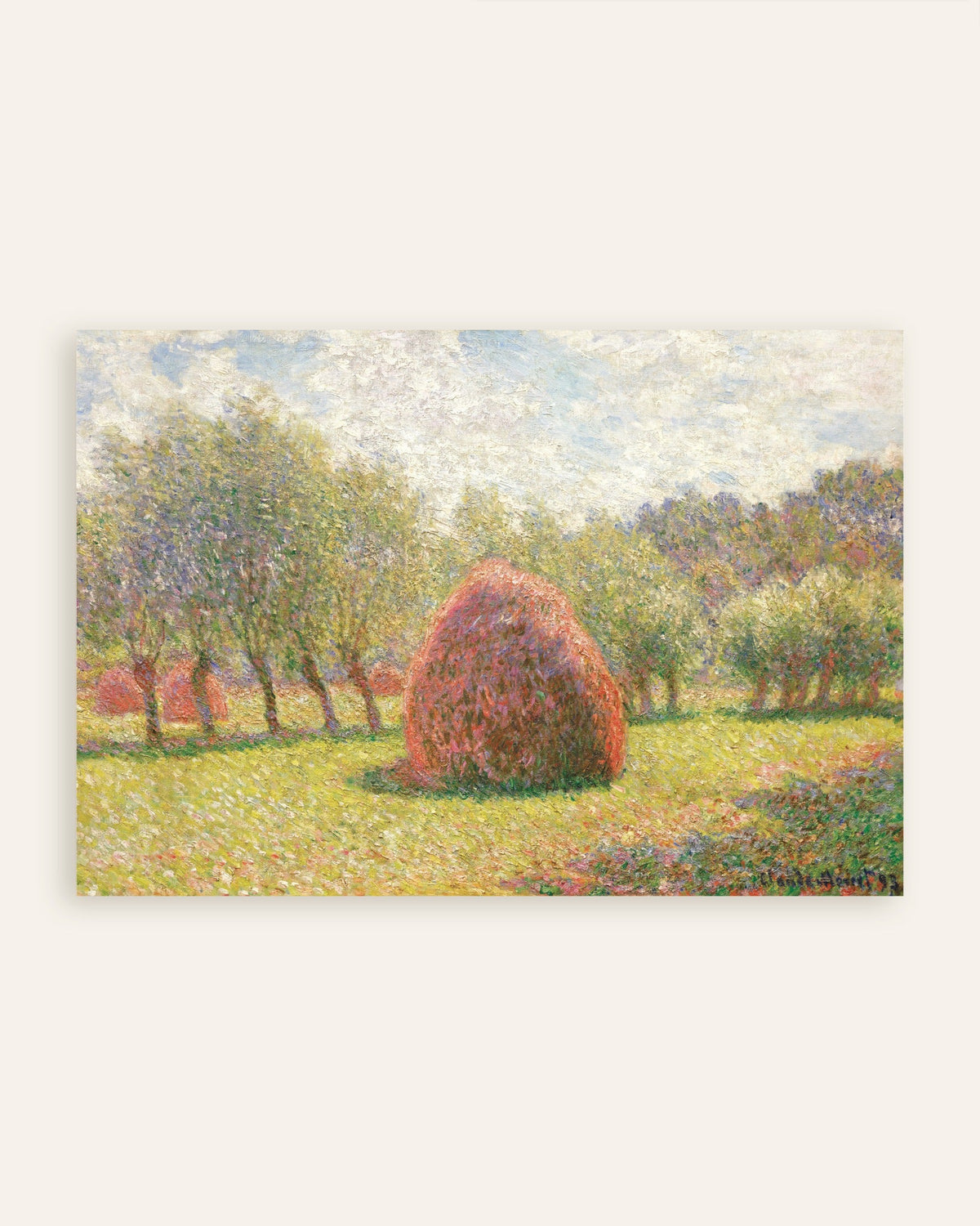 Plakat Stogi w Giverny (1893), Claude Monet, miniatura