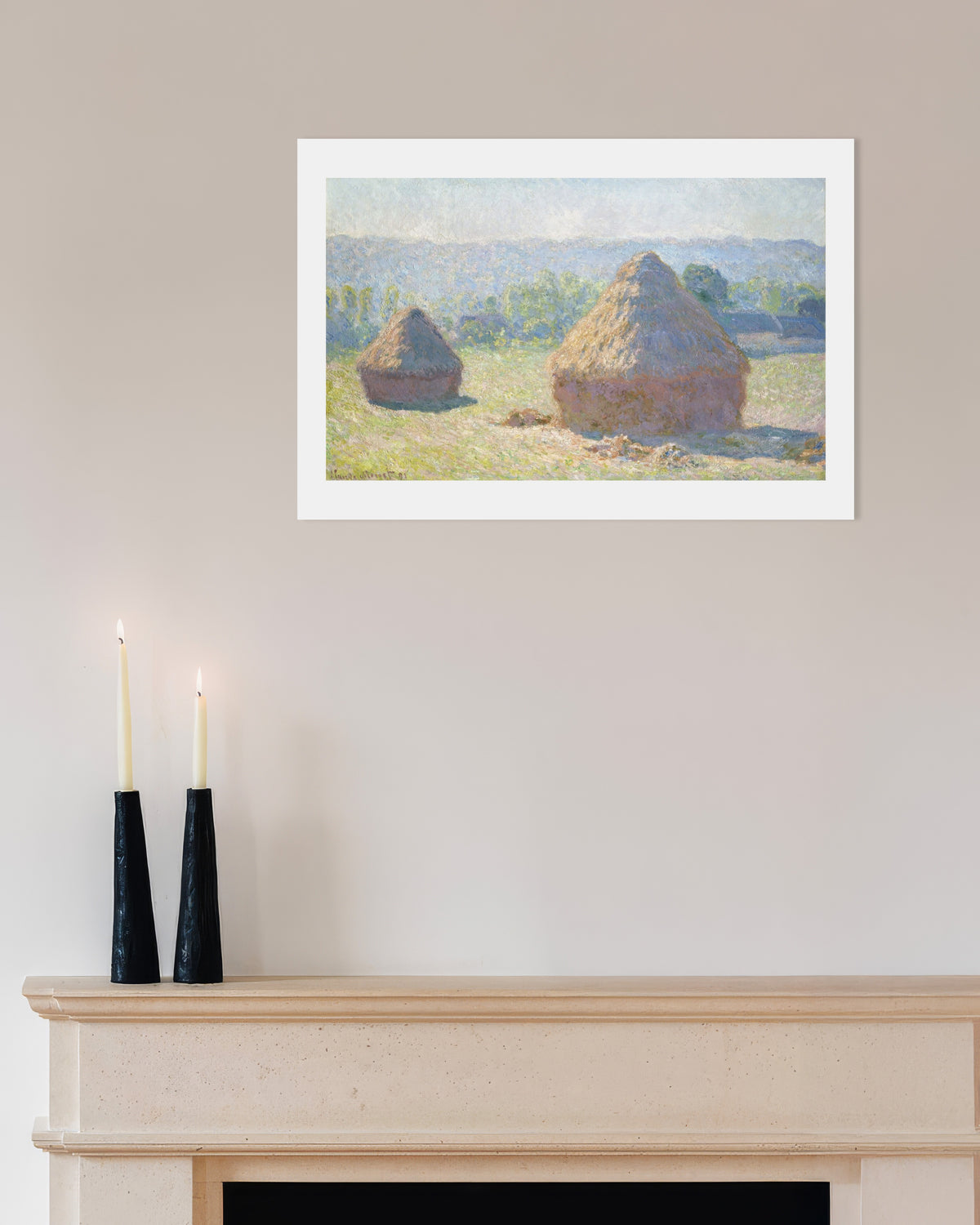 Plakat Stogi, koniec lata (1891), Claude Monet