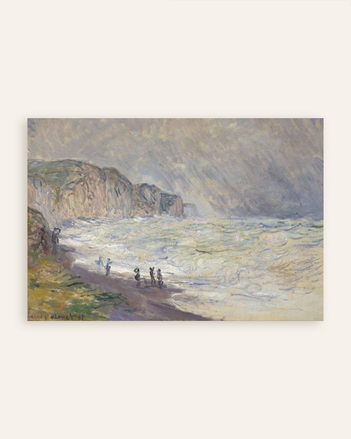 Plakat Wzburzone morze w Pourville (1897), Claude Monet, miniatura