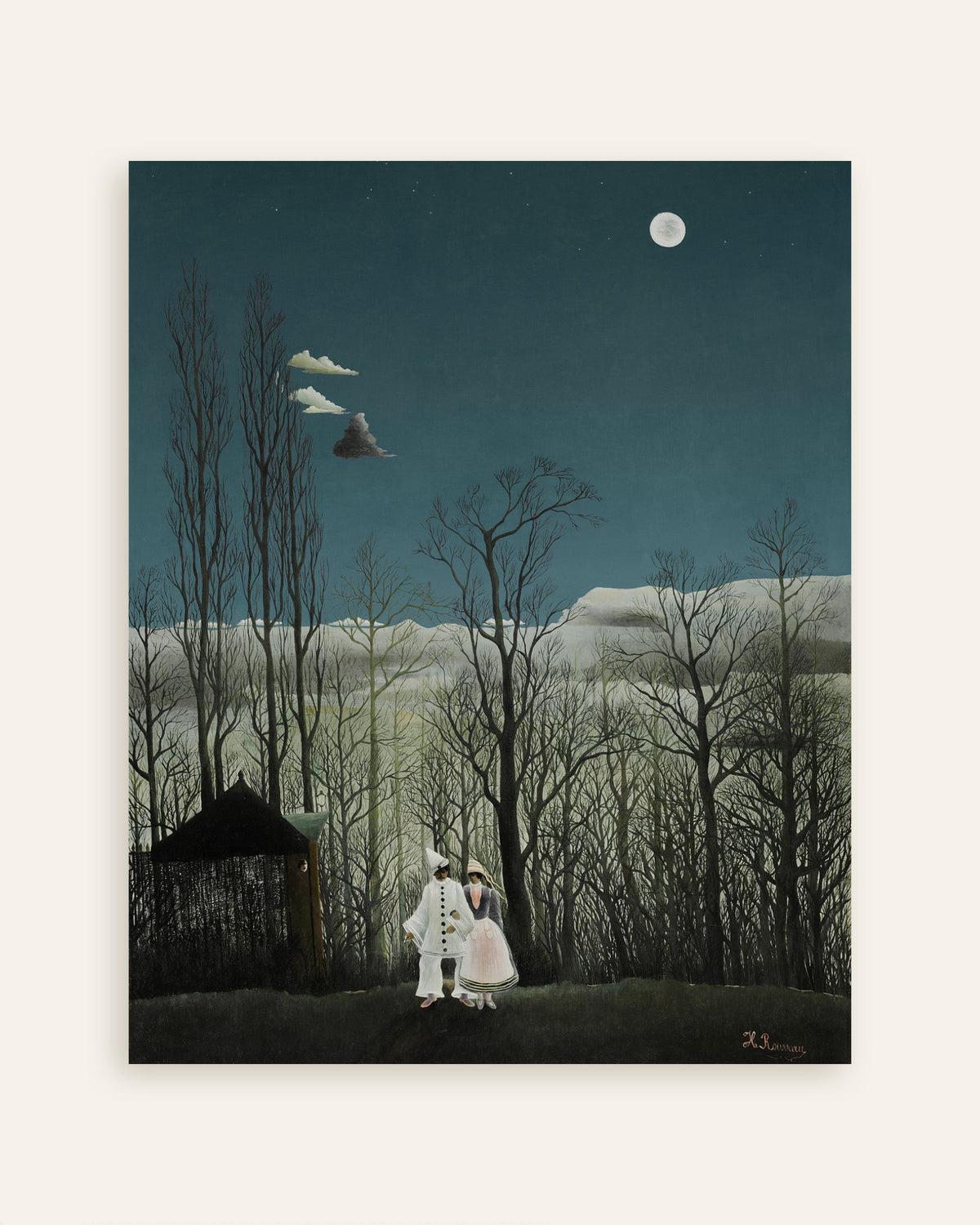 Plakat Henriego Rousseau – Wieczór karnawałowy (detal), miniatura