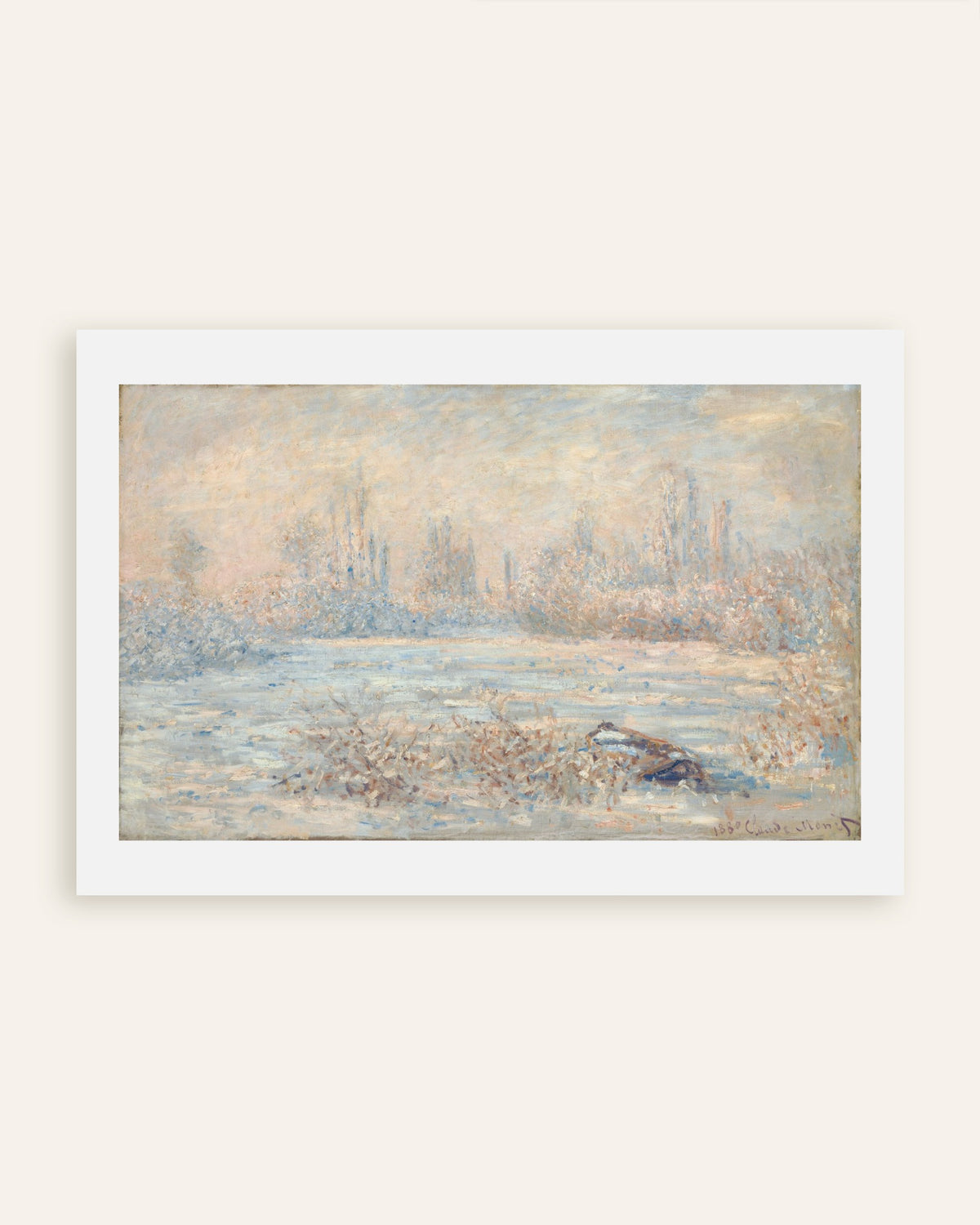 Plakat Szron (1880), Claude Monet, miniatura