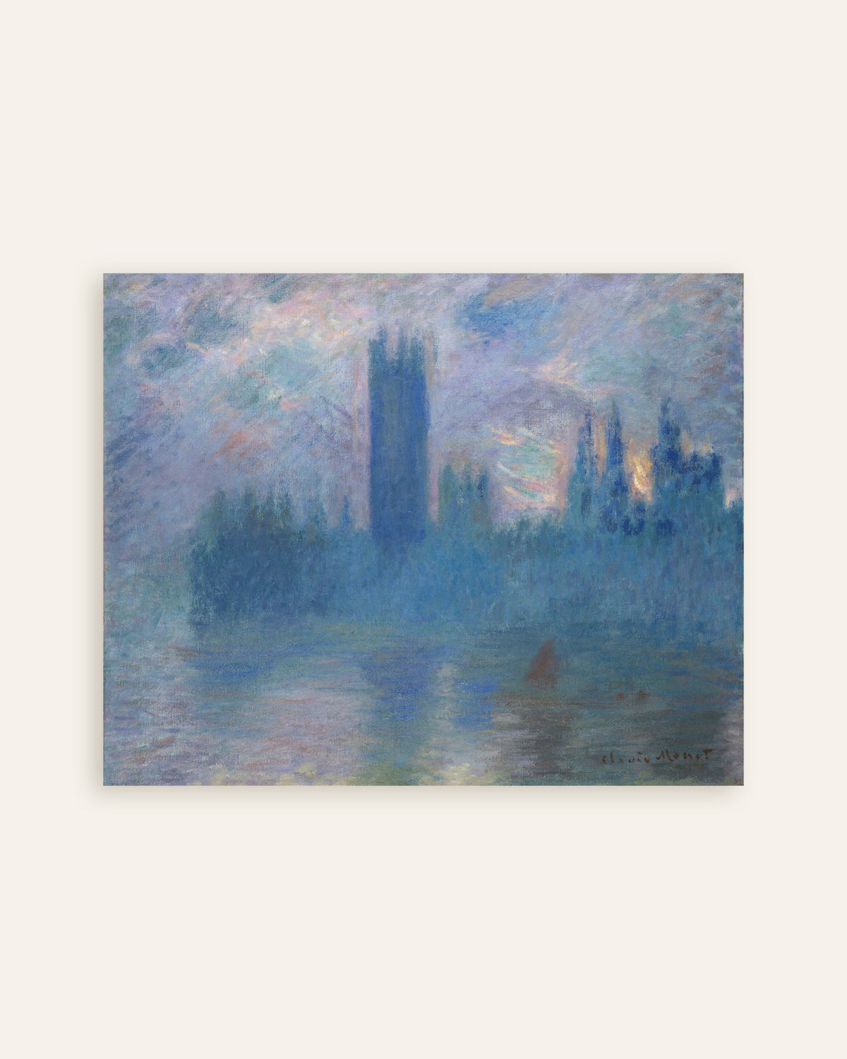 Plakat Parlament w Londynie (1900), Claude Monet, miniatura