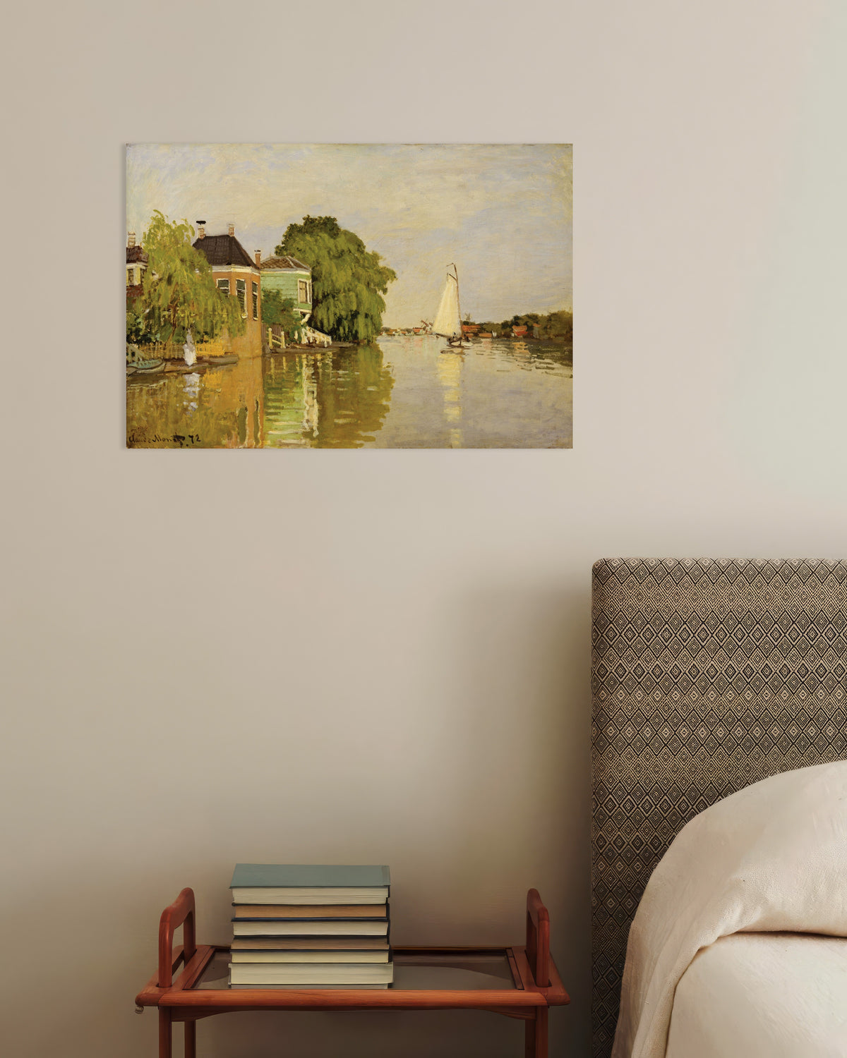 Plakat Domy nad Achterzaan (1871), Claude Monet