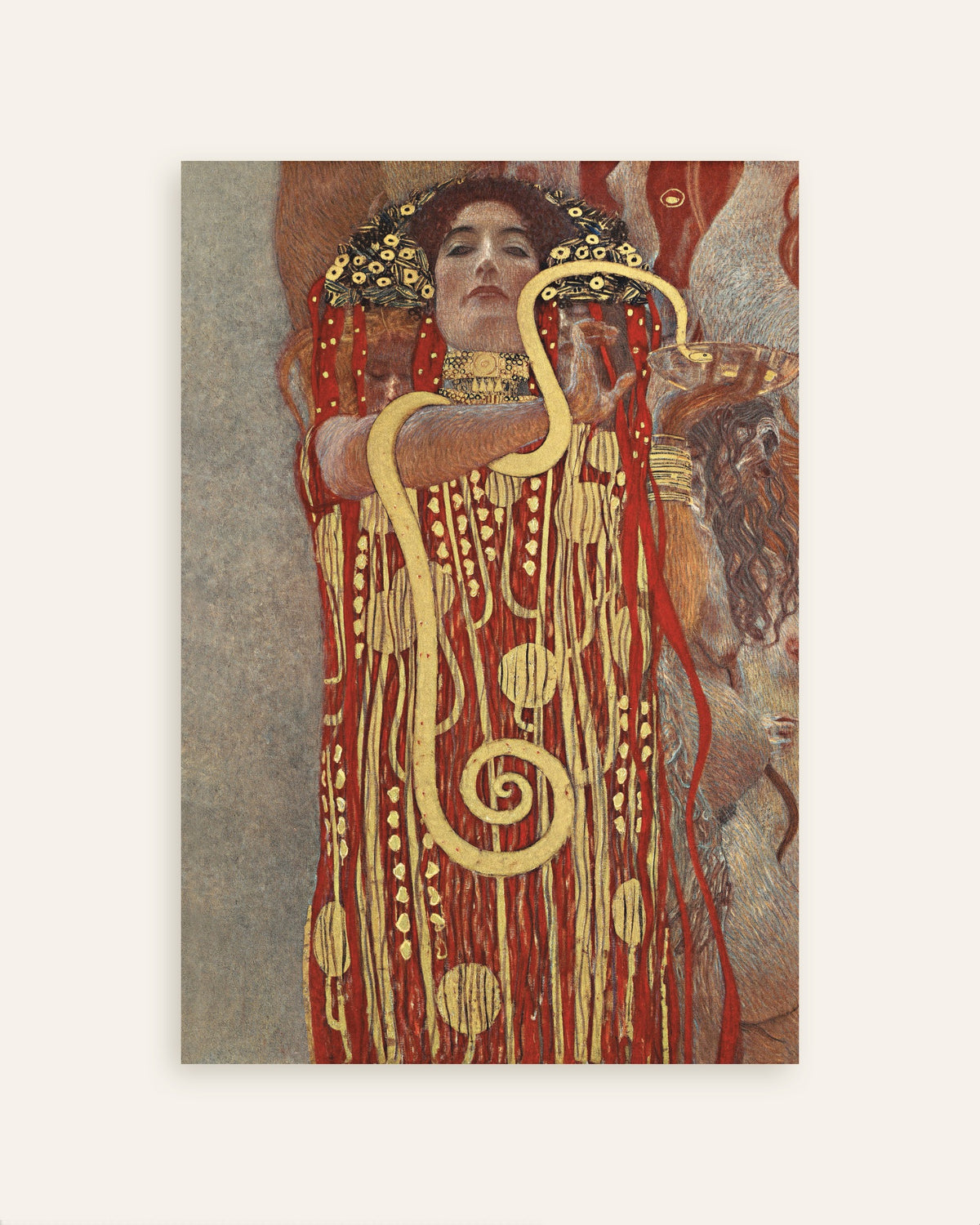 Plakat Hygieja, fragment Medycyny (1907), Gustav Klimt, miniatura
