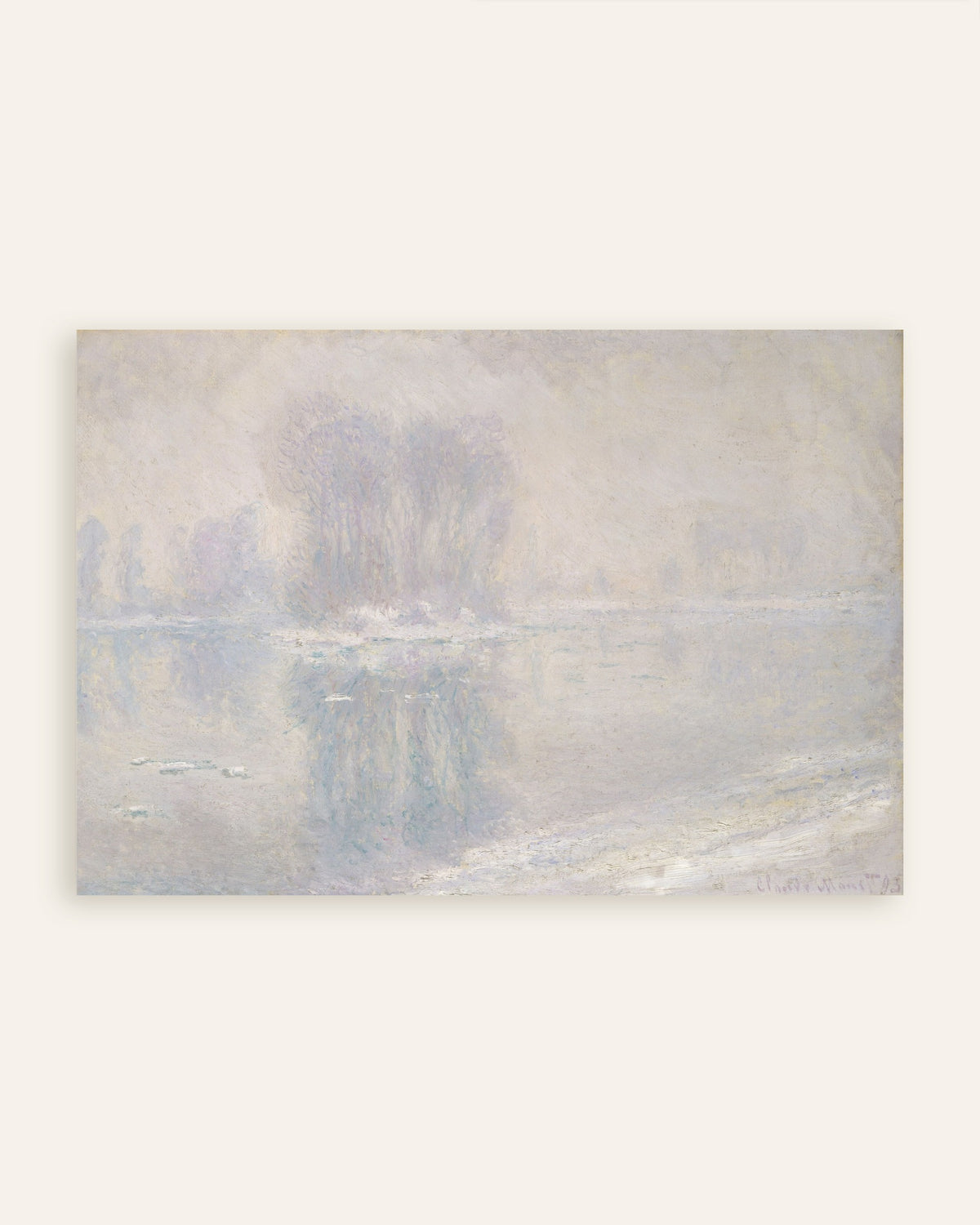 Plakat Kry lodowe (1893), Claude Monet, miniatura