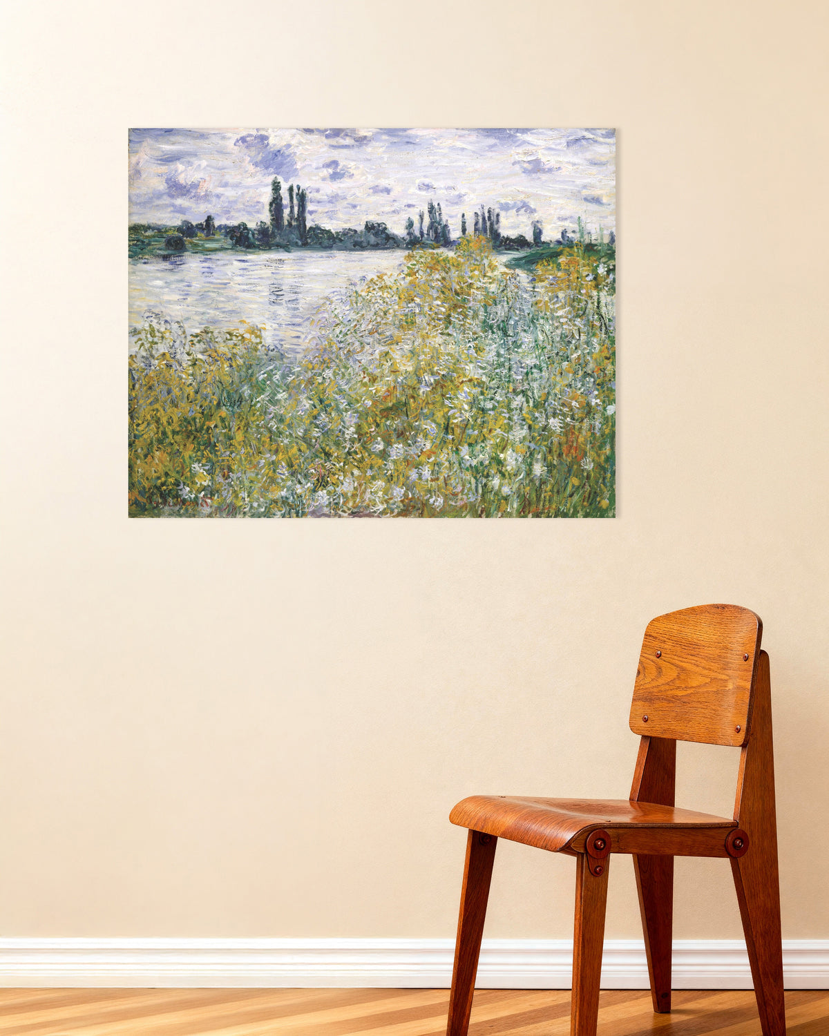 Plakat Wyspa Kwiatów koło Vétheuil (1880), Claude Monet