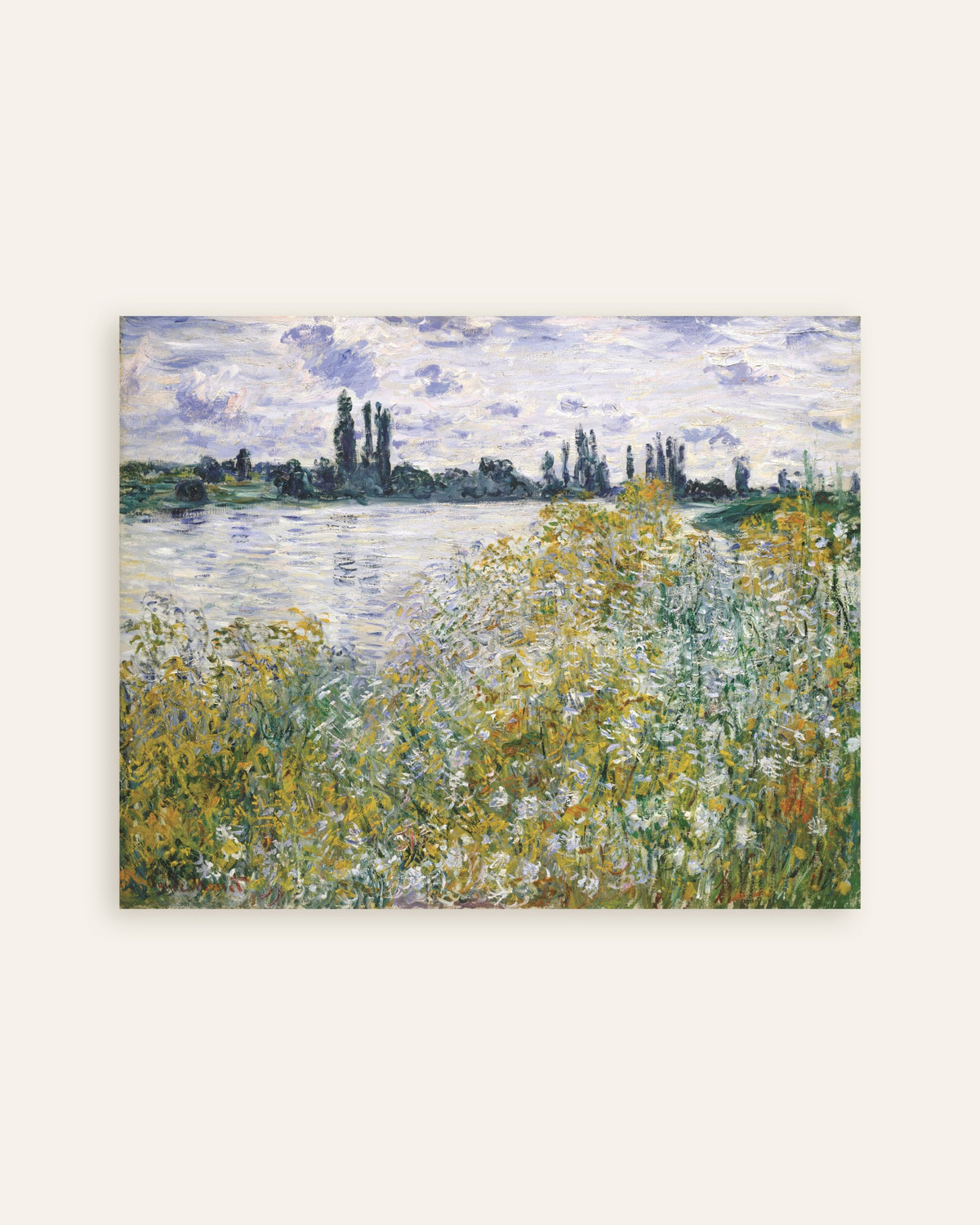 Plakat Wyspa Kwiatów koło Vétheuil (1880), Claude Monet, miniatura