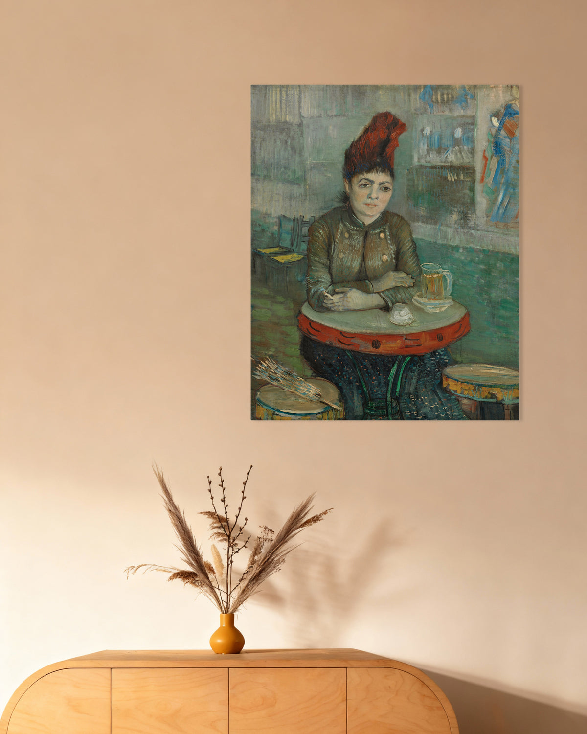 Plakat „W kawiarni, Agostina Segatori w Le Tambourin (1887), Vincent van Gogh”