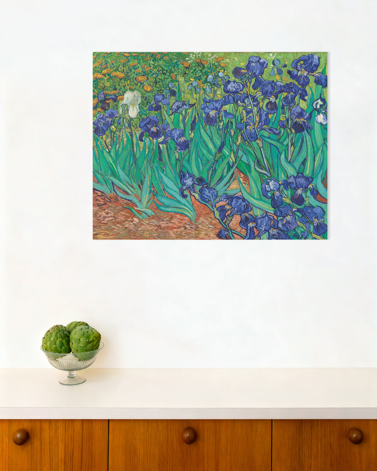 Plakat Irysy (1889), Vincent van Gogh