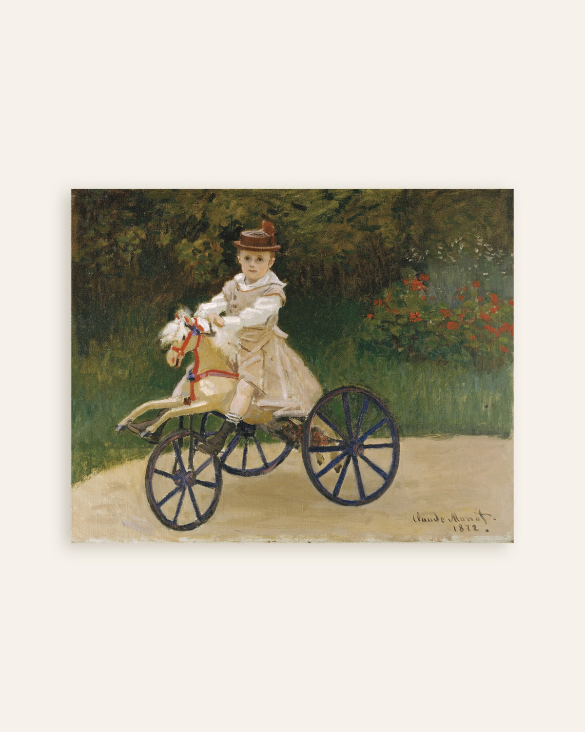 Plakat Jean Monet na koniku na kółkach (1872), Claude Monet, miniatura