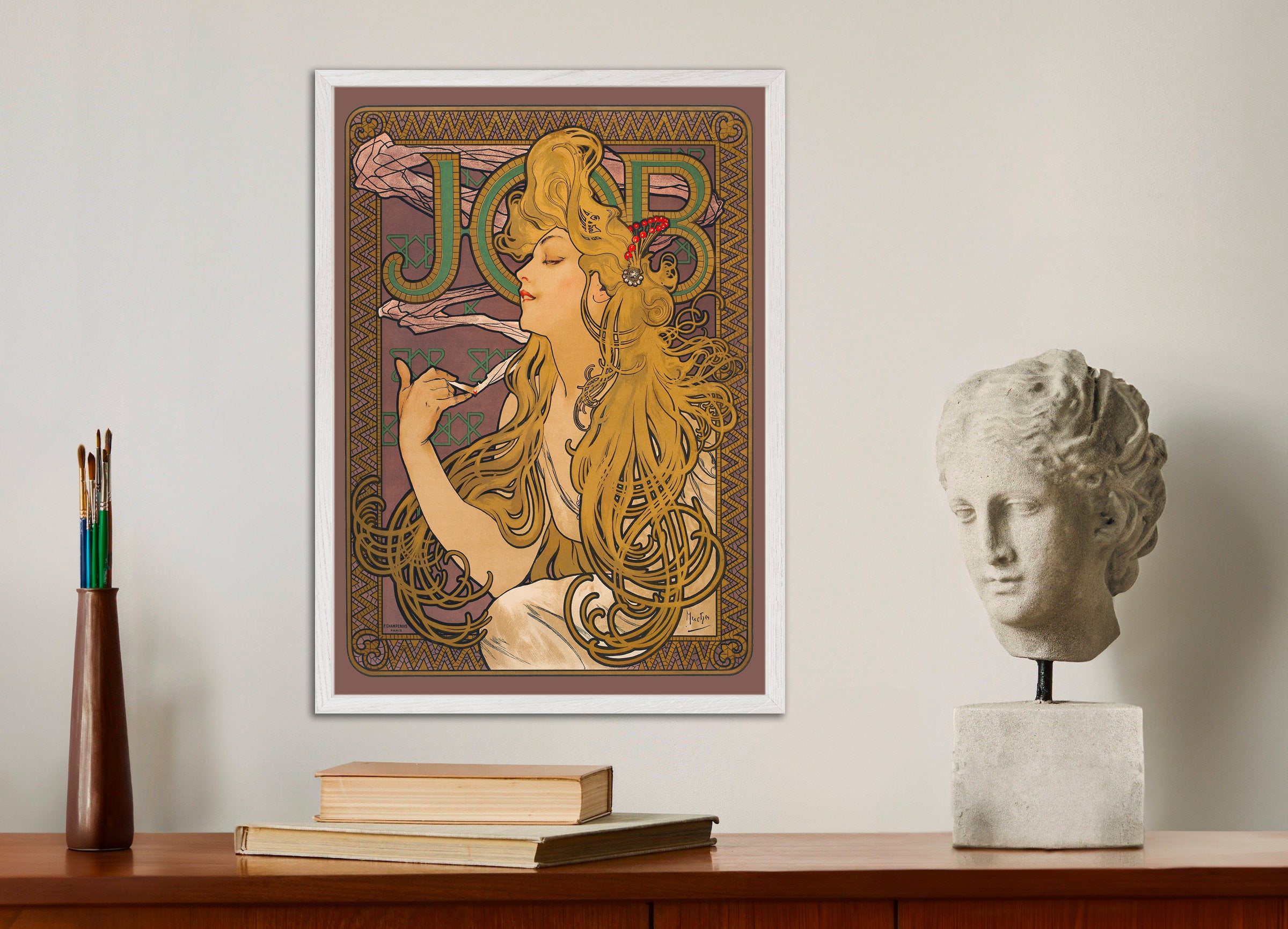 Praca (1896) autorstwa Alfonsa Muchy - Plakat