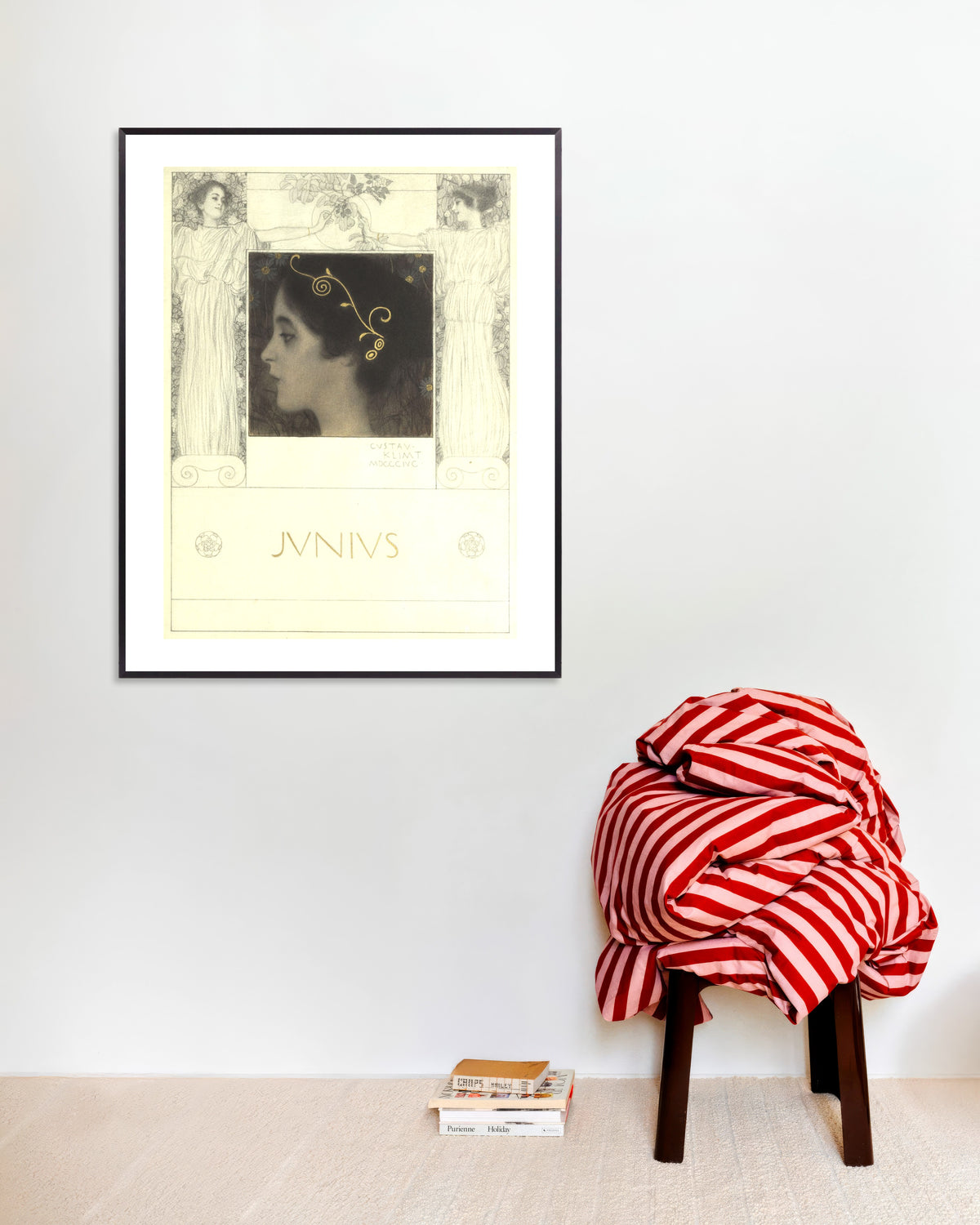 Plakat Junius (1896), Gustav Klimt, w metalowej ramie