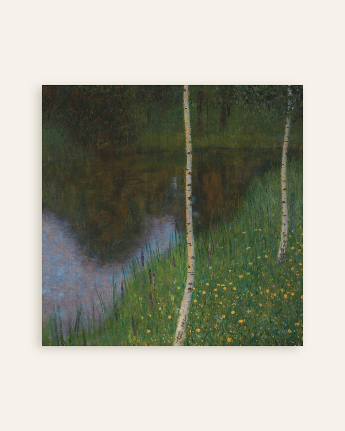 Plakat Brzeg jeziora z brzozami (ok. 1901), Gustav Klimt, miniatura
