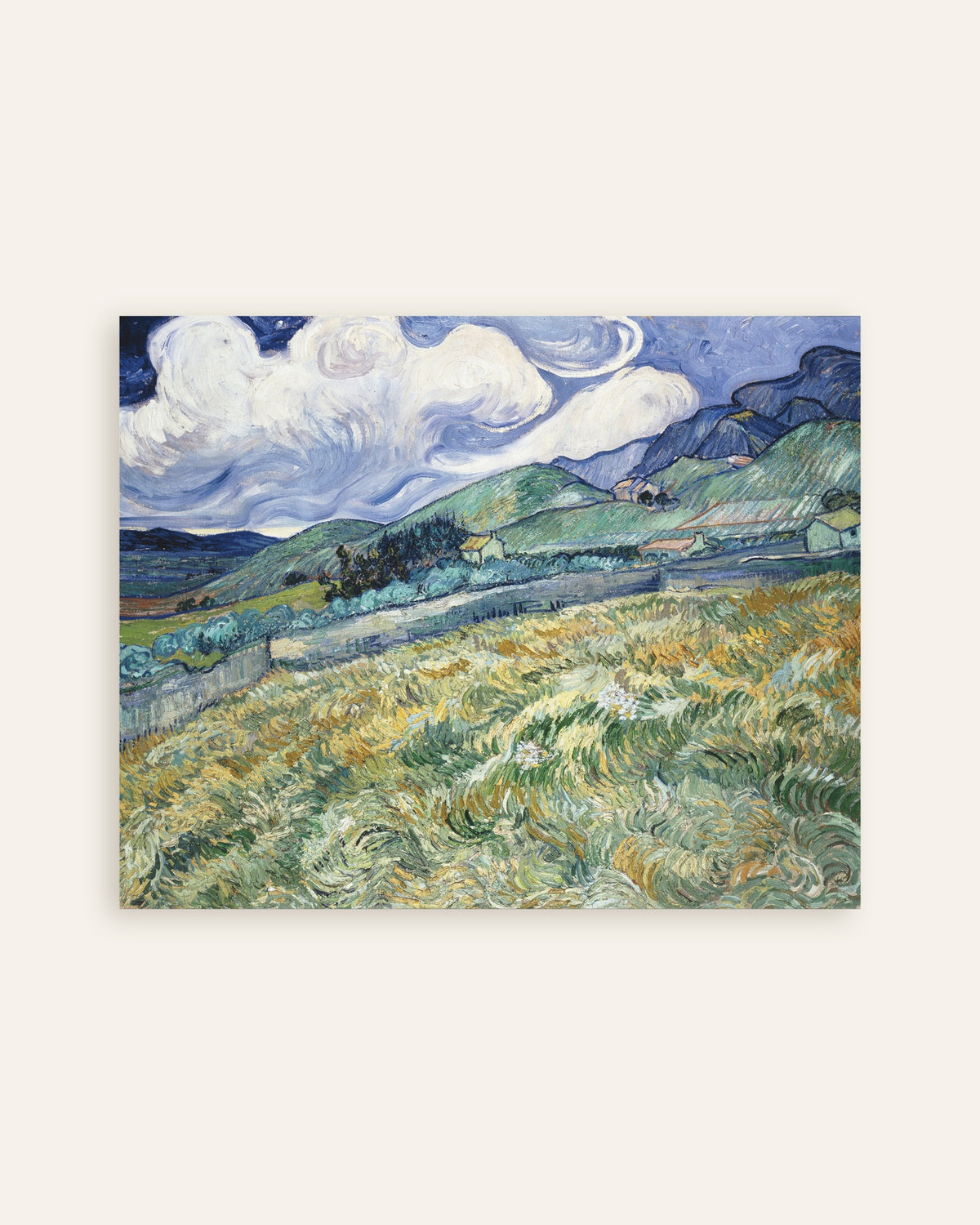 Plakat „Pejzaż z Saint-Rémy (1889) Vincenta van Gogha”, miniatura