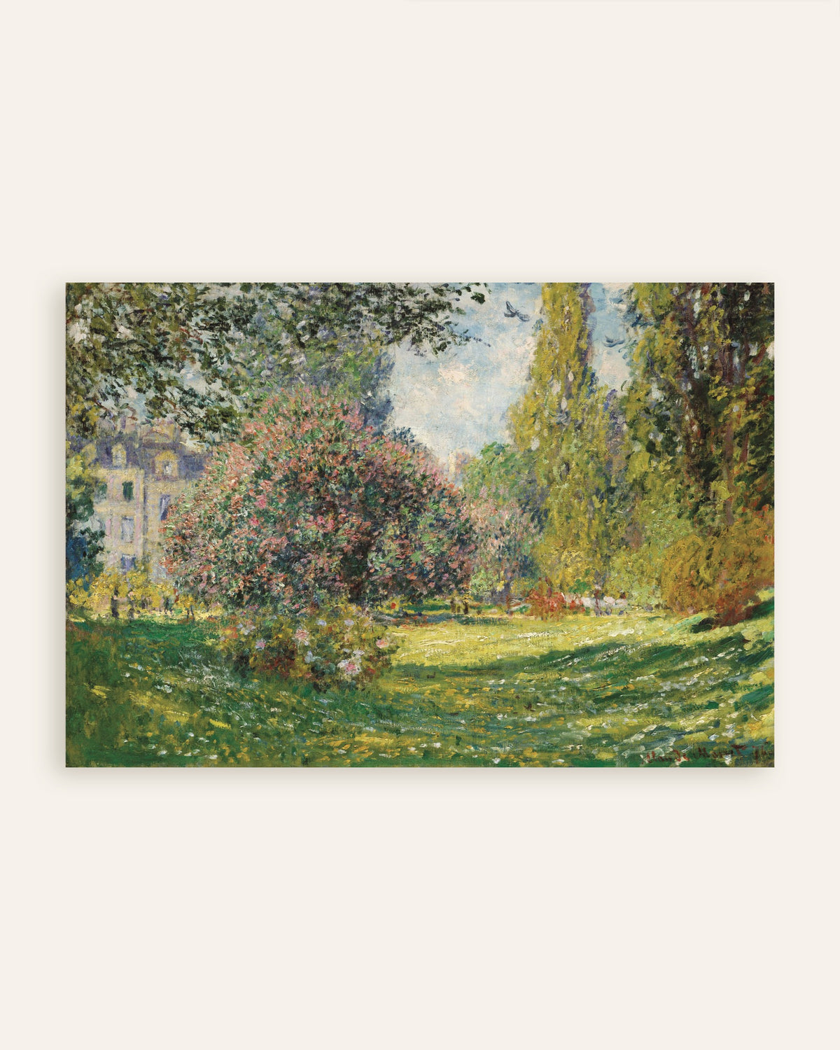 Plakat Pejzaż, park Monceau (1876), Claude Monet, miniatura