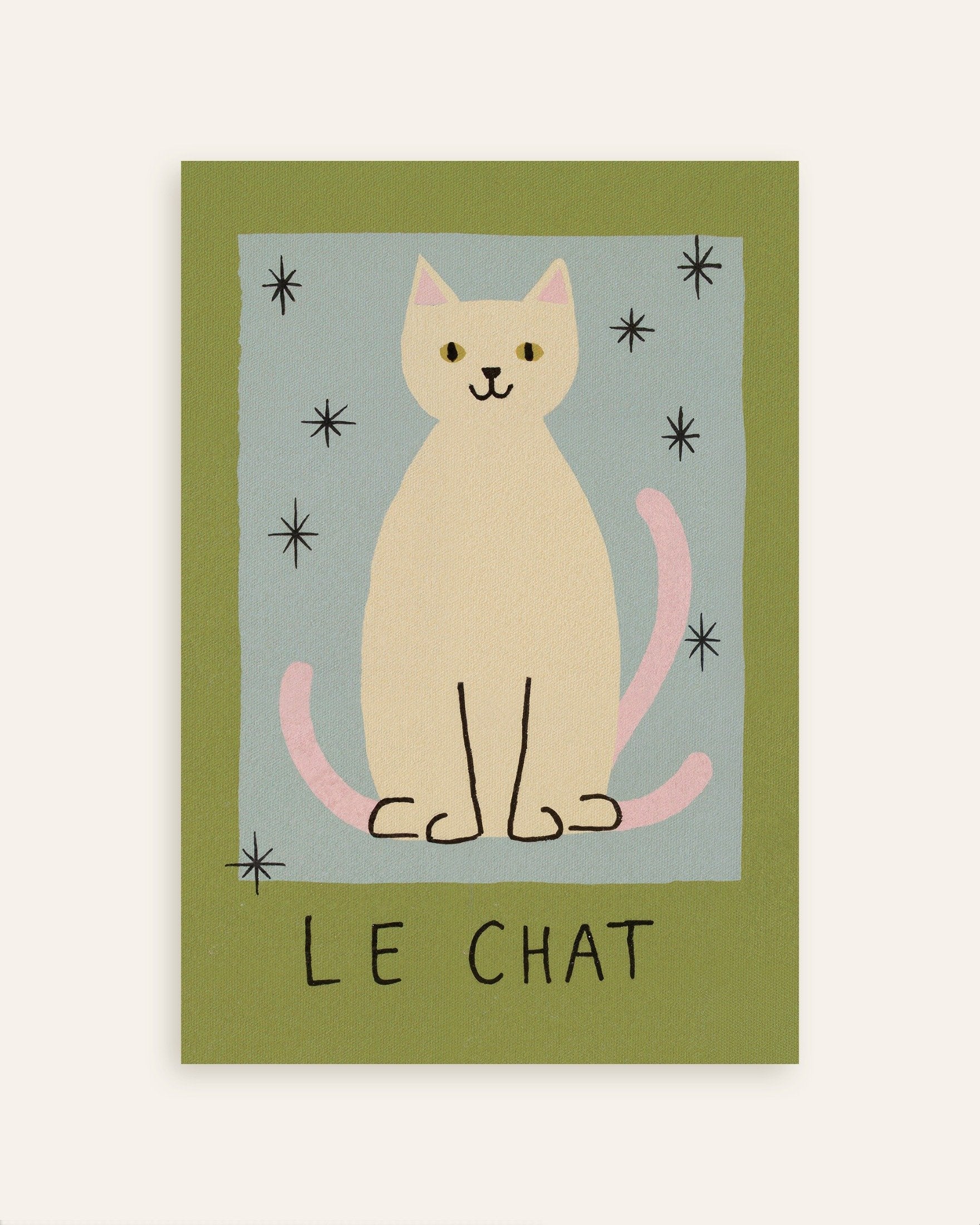 Poster of Le Chat - Mid-Century Cat Poster, thumbnail