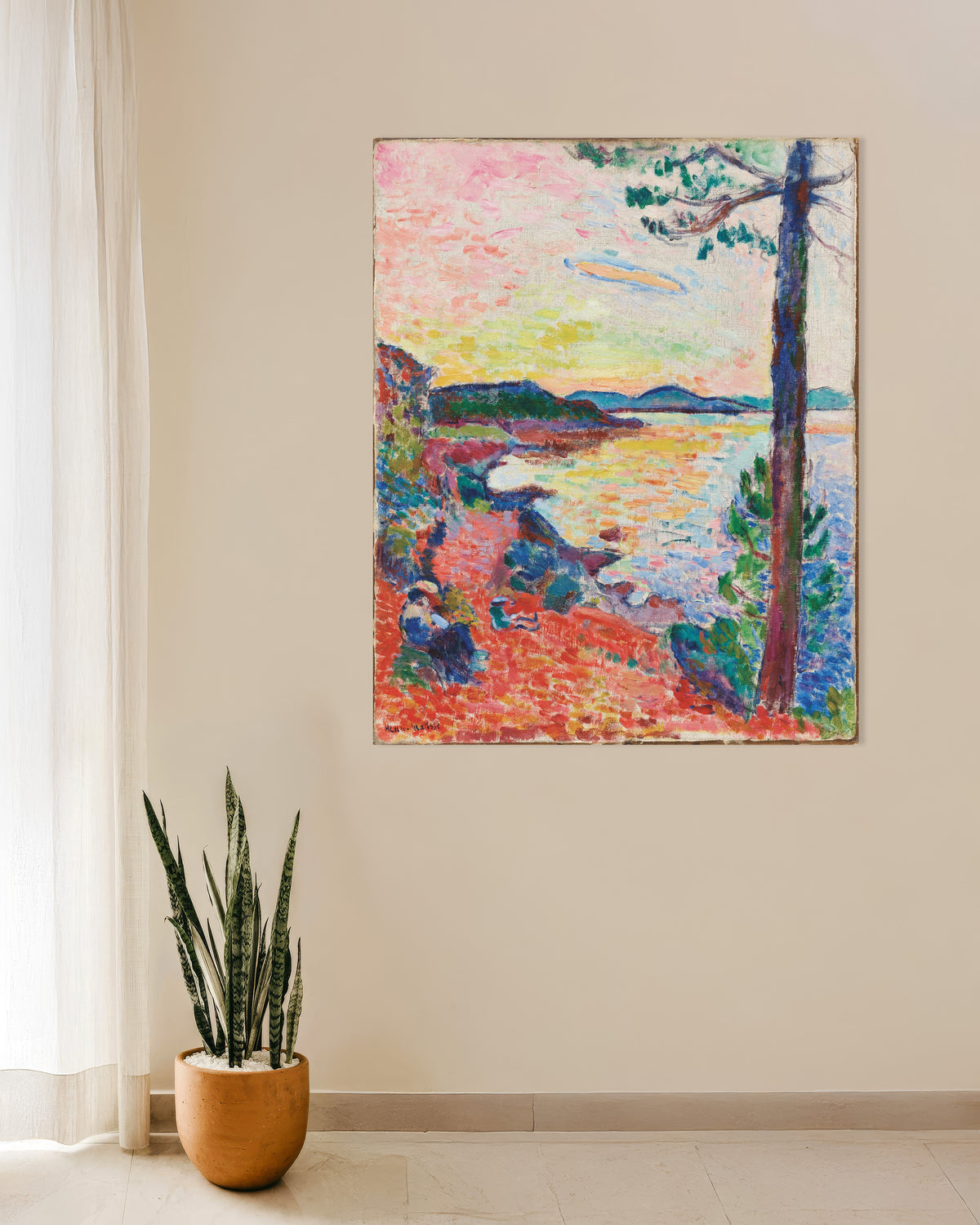 Plakat „Le Goûter, Zatoka Saint-Tropez (1904) Henriego Matisse’a”