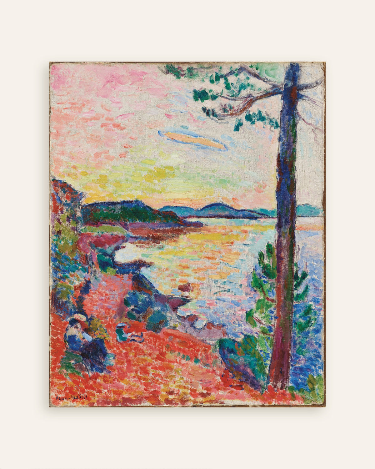 Miniatura plakatu „Le Goûter, Zatoka Saint-Tropez (1904) Henriego Matisse’a”