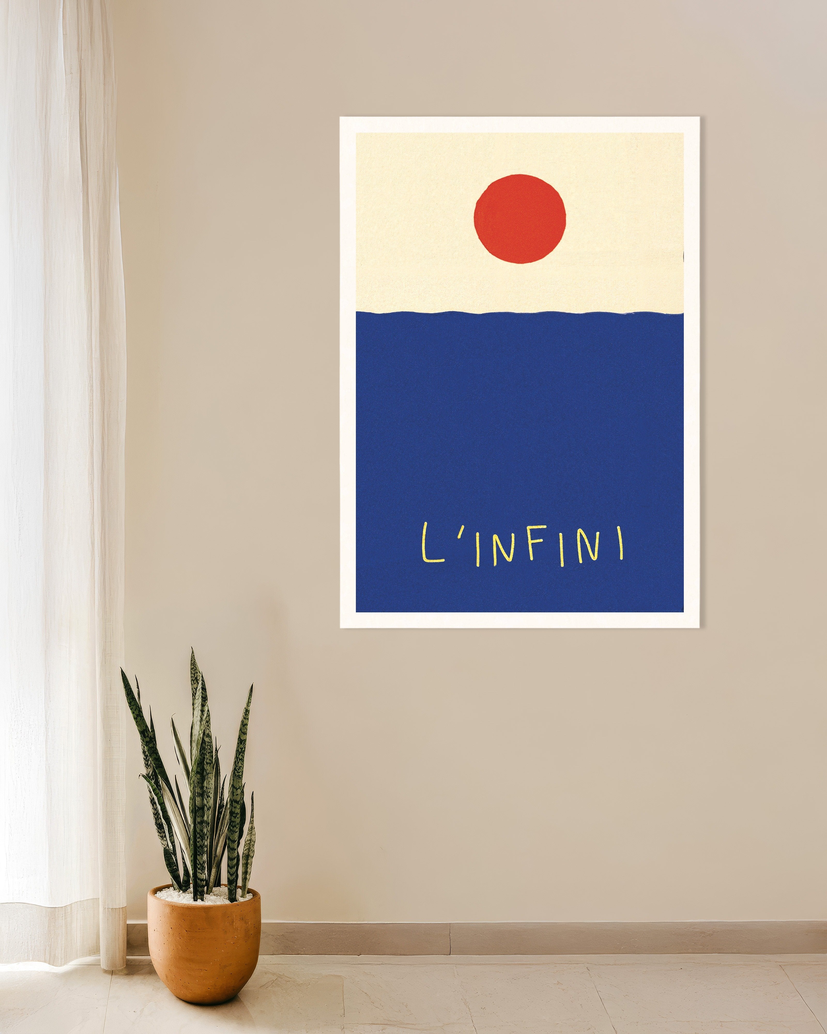 Poster of L’Infini: Red Sun Over Blue Sea Poster