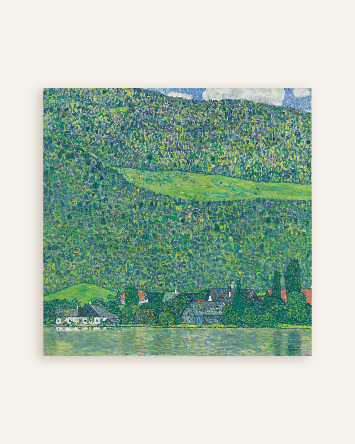 Plakat „Litzlberg nad jeziorem Attersee (1914–1915), Gustav Klimt”, miniatura
