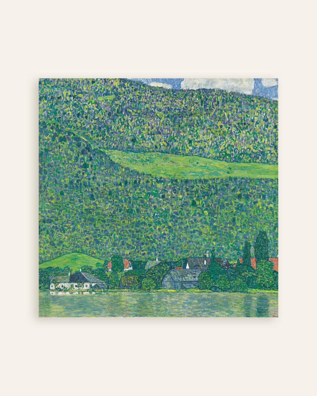Plakat „Litzlberg nad jeziorem Attersee (1914–1915), Gustav Klimt”, miniatura