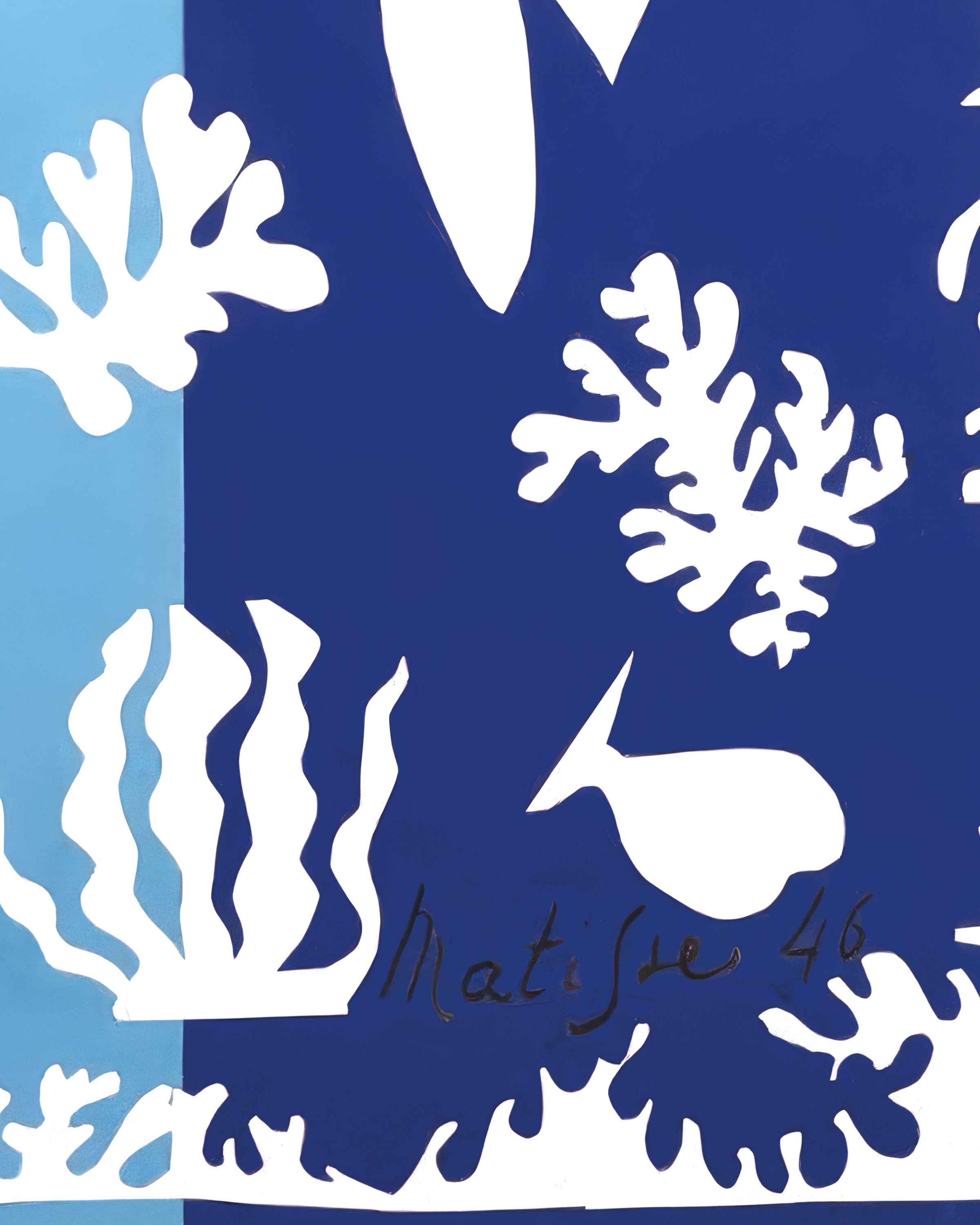 Polinezja, morze (1946) autorstwa Henri Matisse - Plakat