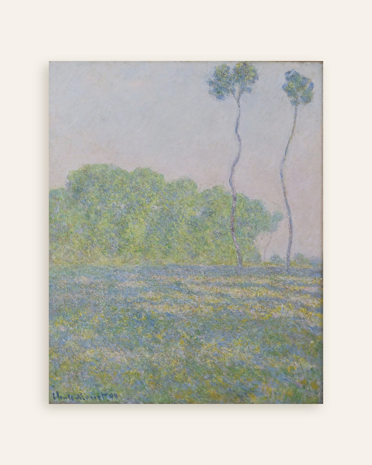 Plakat Łąka w Giverny (1894), Claude Monet, miniatura