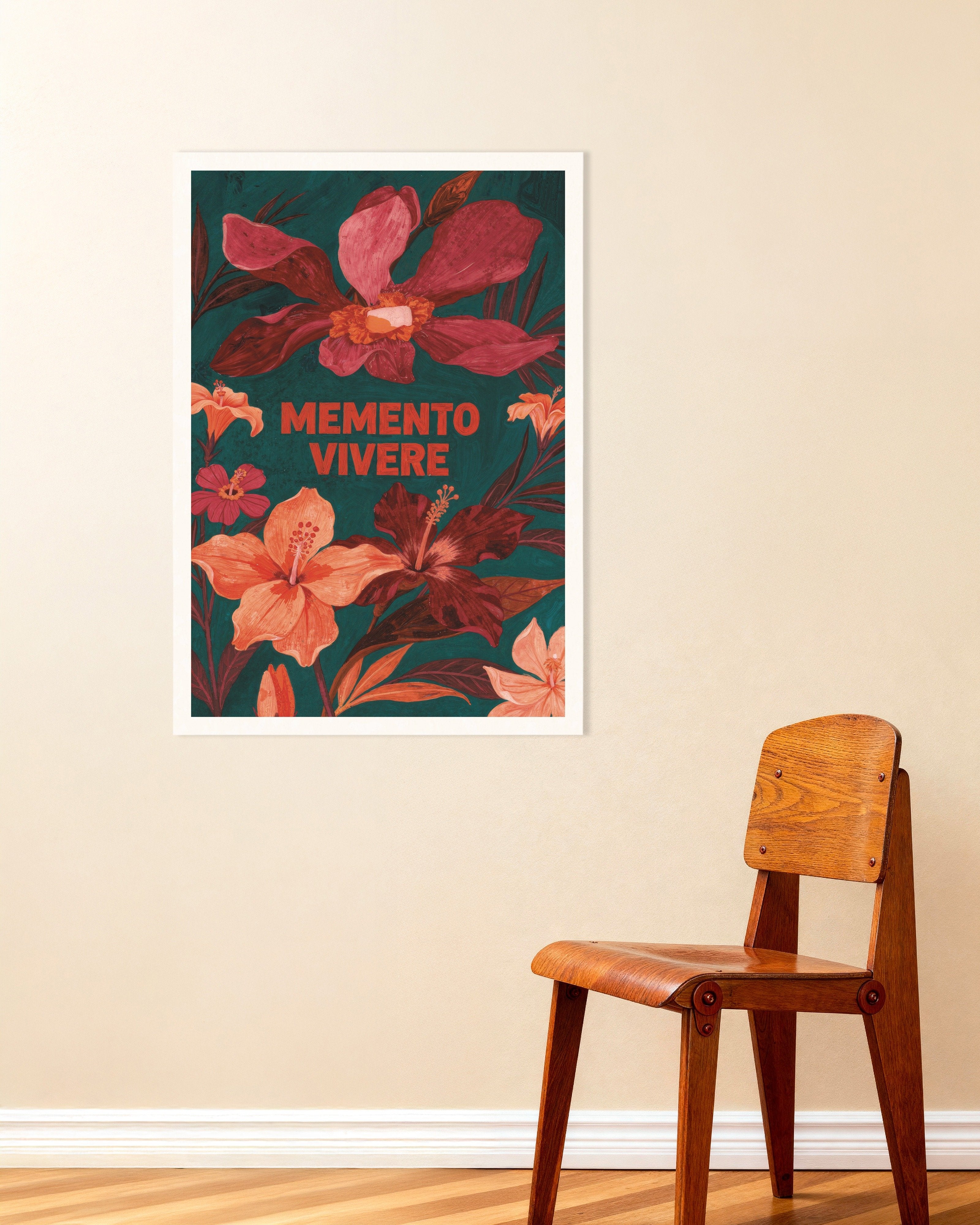 Poster of Memento Vivere Floral Poster