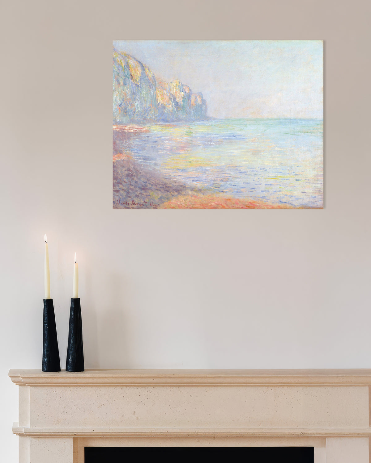 Plakat Mglisty poranek w Pourville (1882), Claude Monet