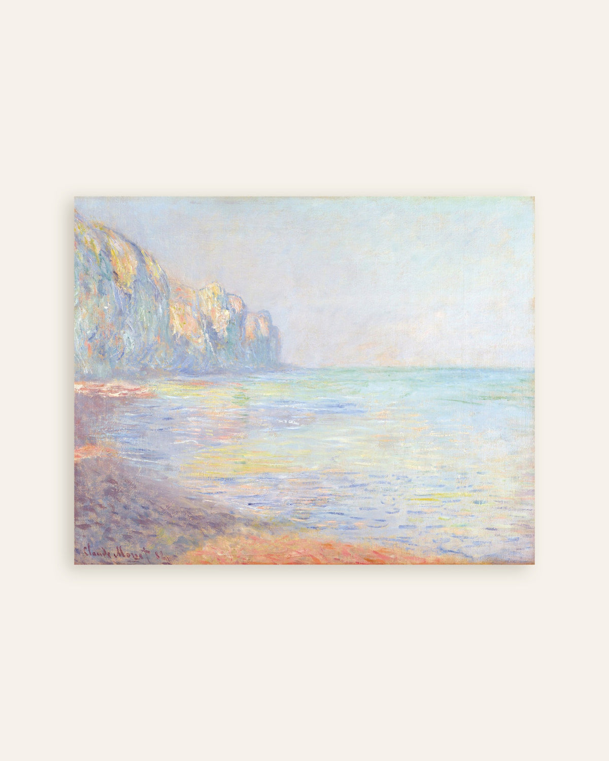 Plakat Mglisty poranek w Pourville (1882), Claude Monet, miniatura
