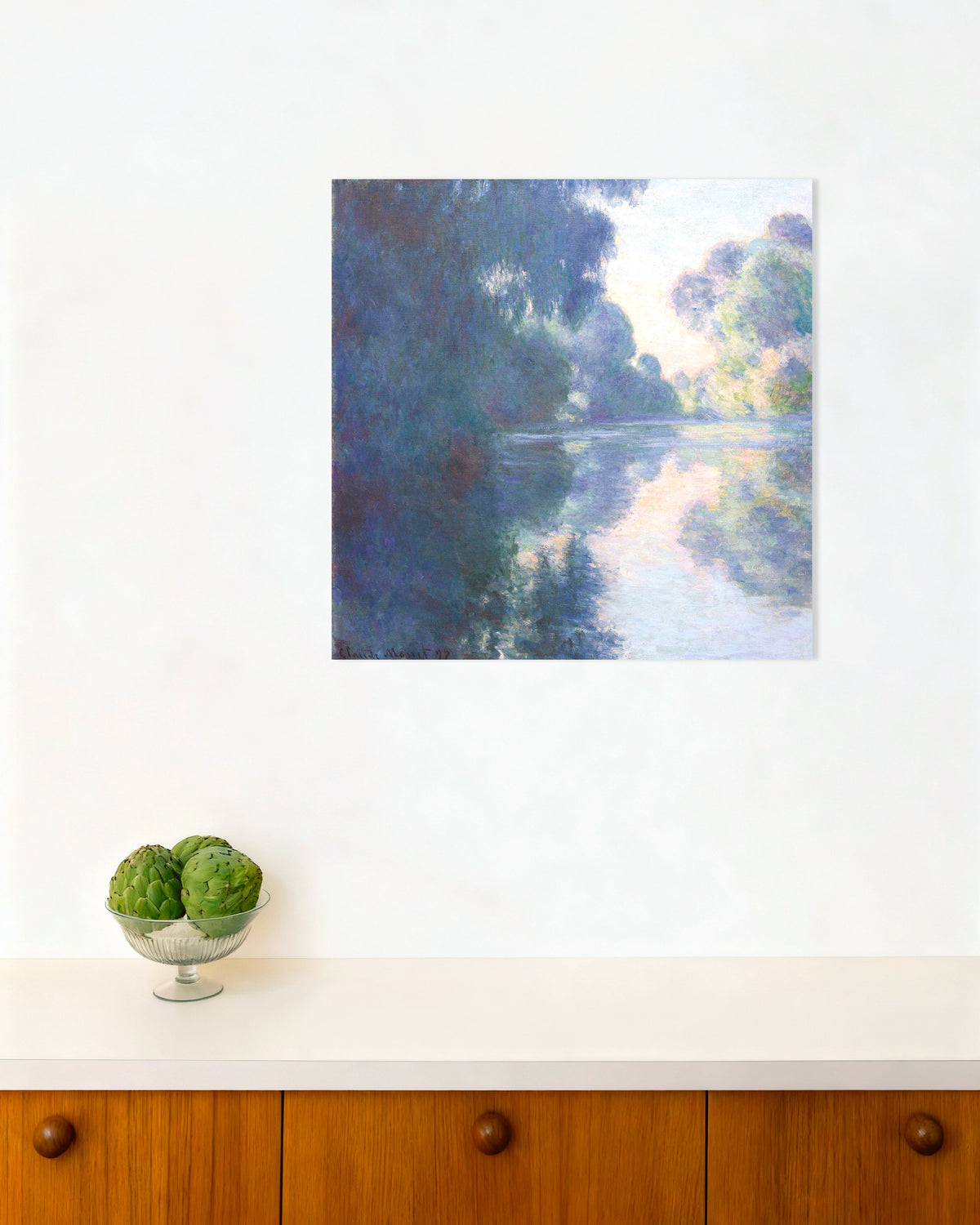 Plakat Poranek nad Sekwaną (1897), Claude Monet