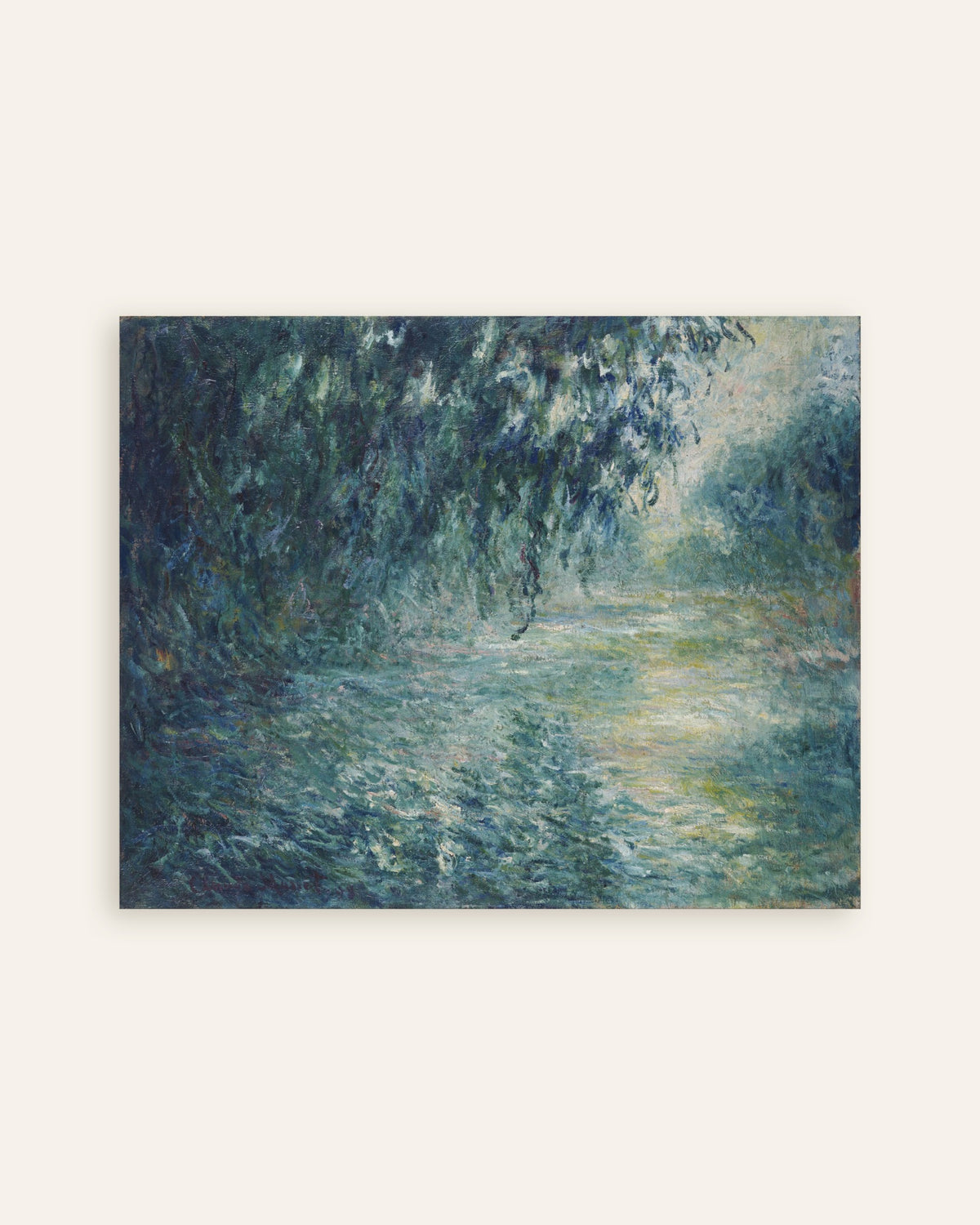 Plakat Poranek nad Sekwaną (1898), Claude Monet, miniatura