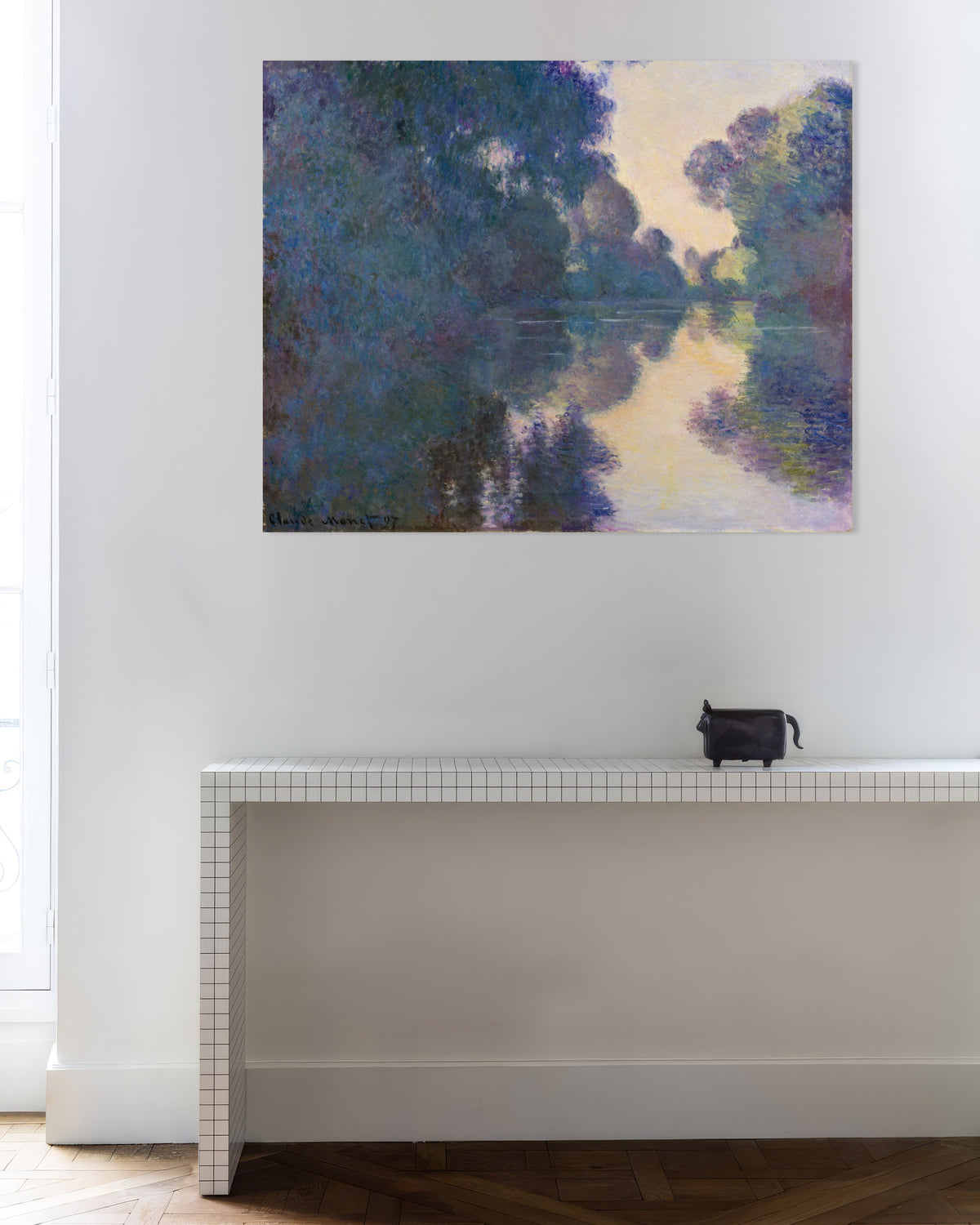 Plakat Poranek nad Sekwaną koło Giverny (1897), Claude Monet