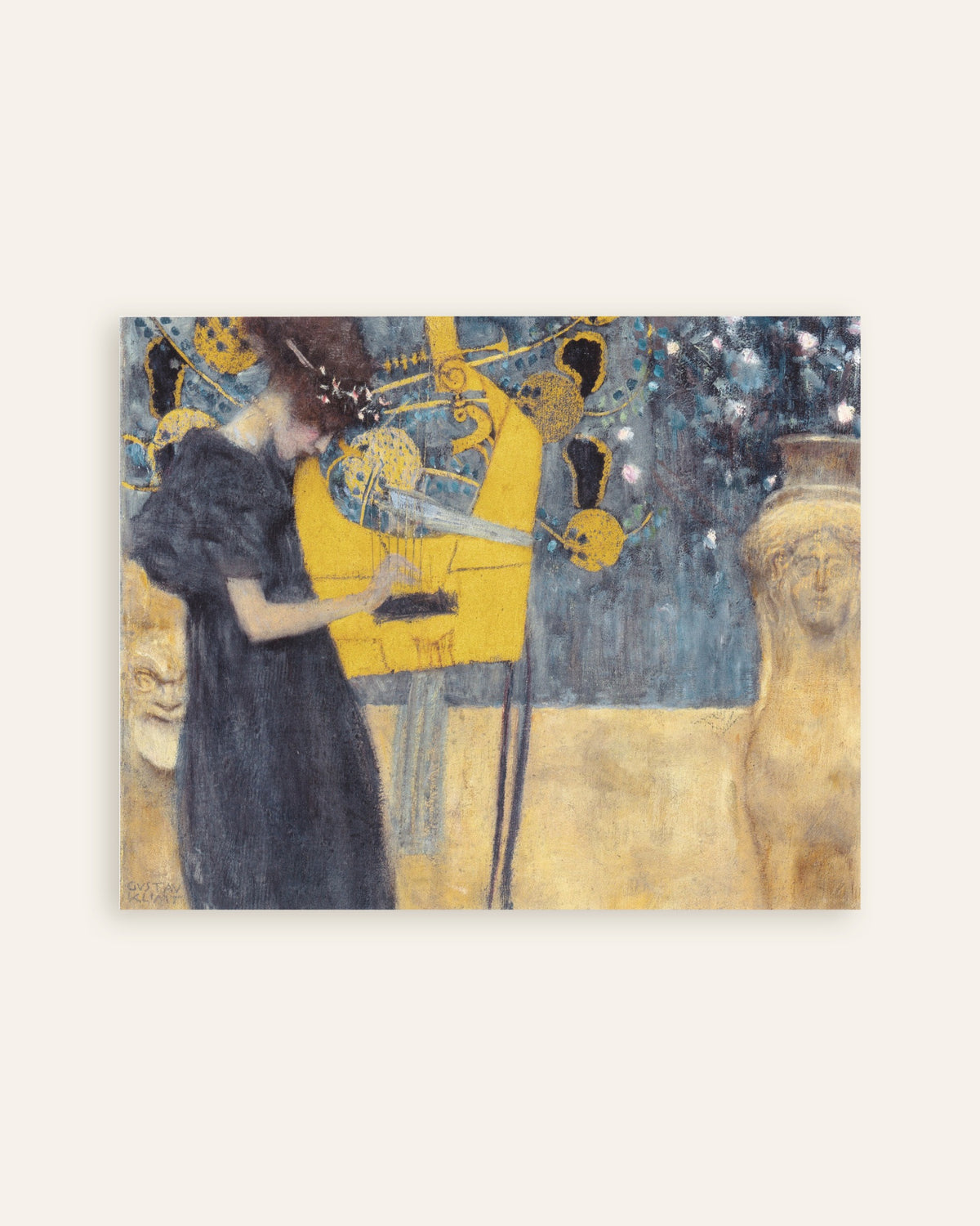 Plakat Muzyka I (1895), Gustav Klimt, miniatura