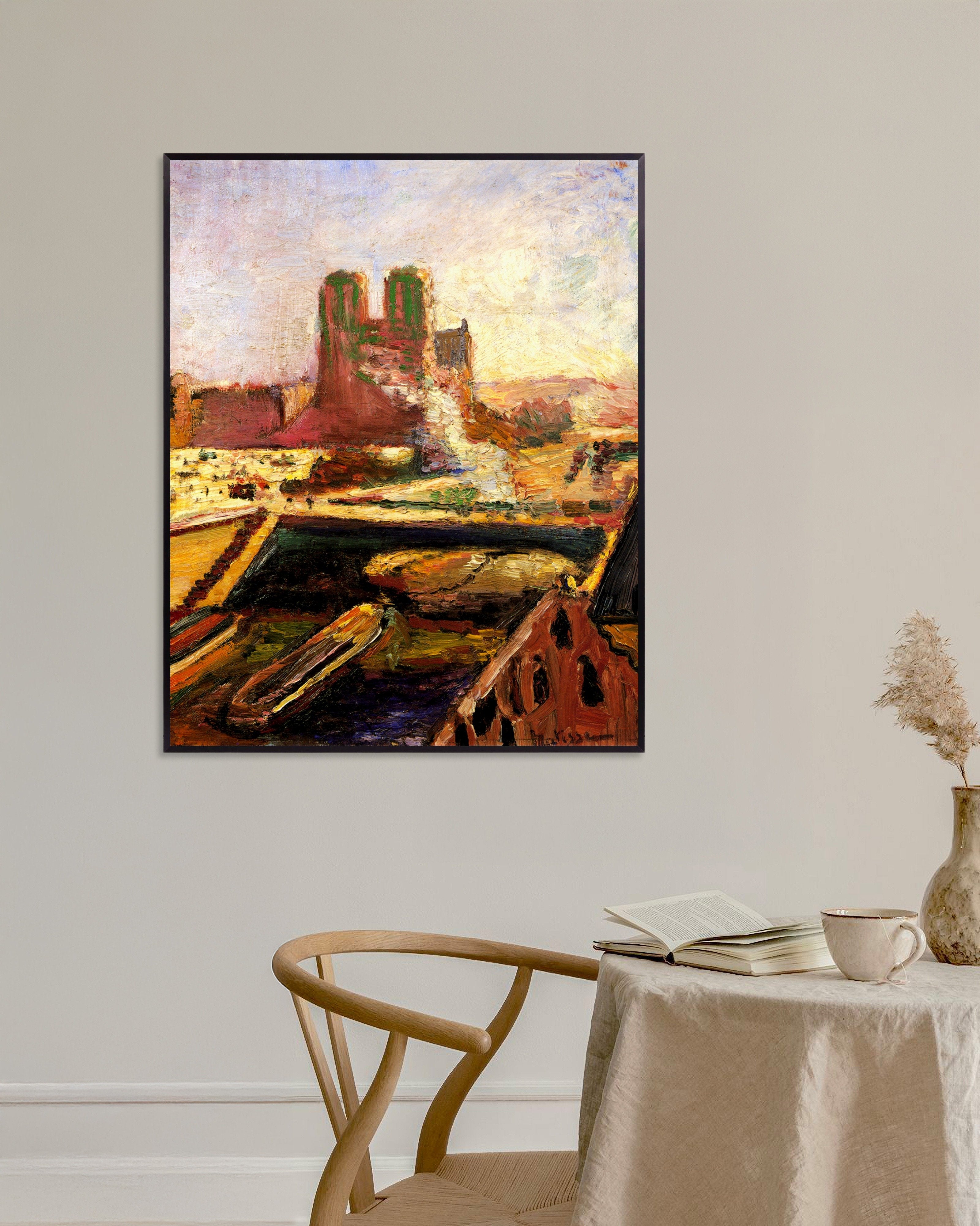 Poster of Notre Dame (1900) — Henri Matisse, with metal frame