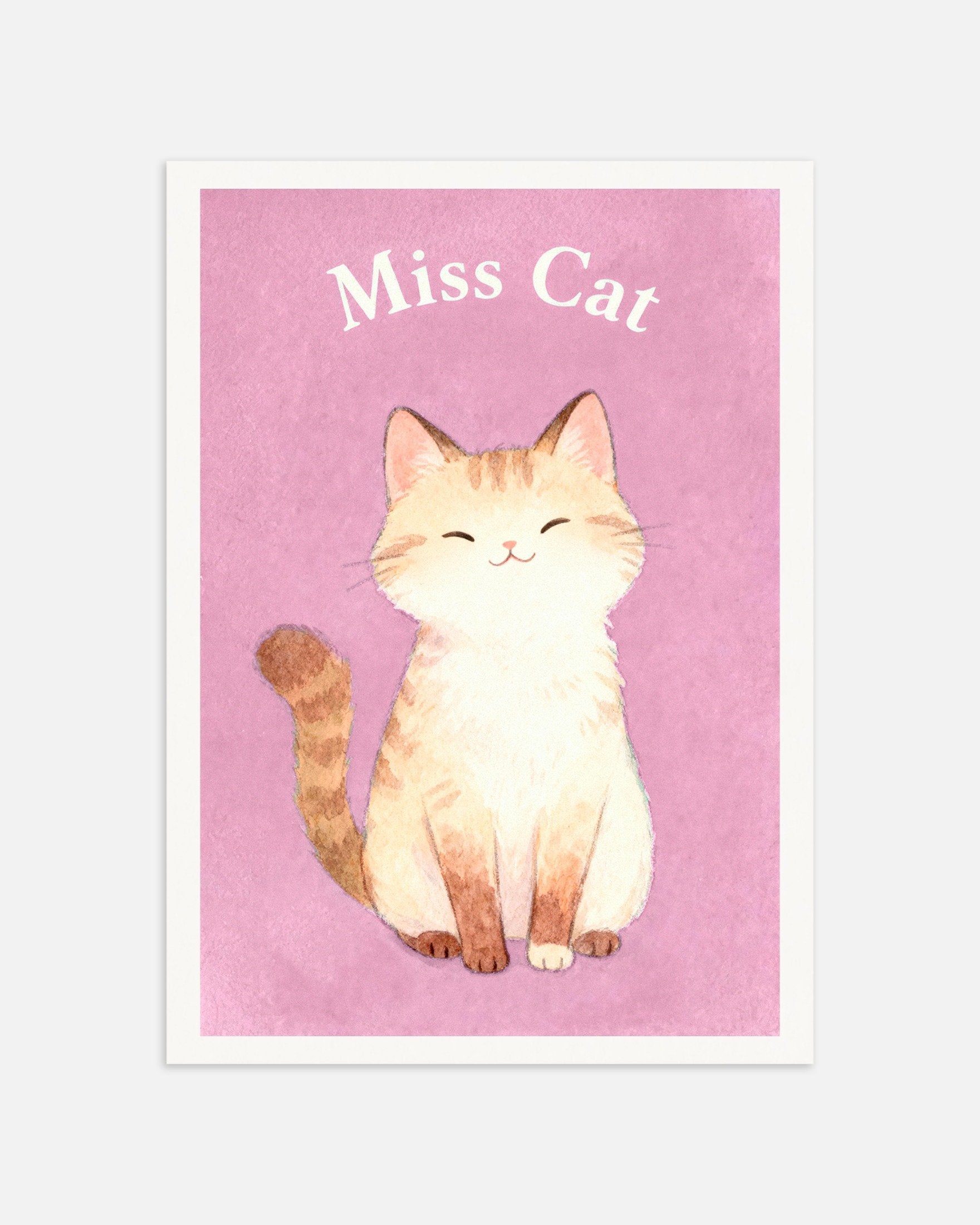 Poster of Nursery cat wall art – Cute animal poster for children’s room, thumbnail