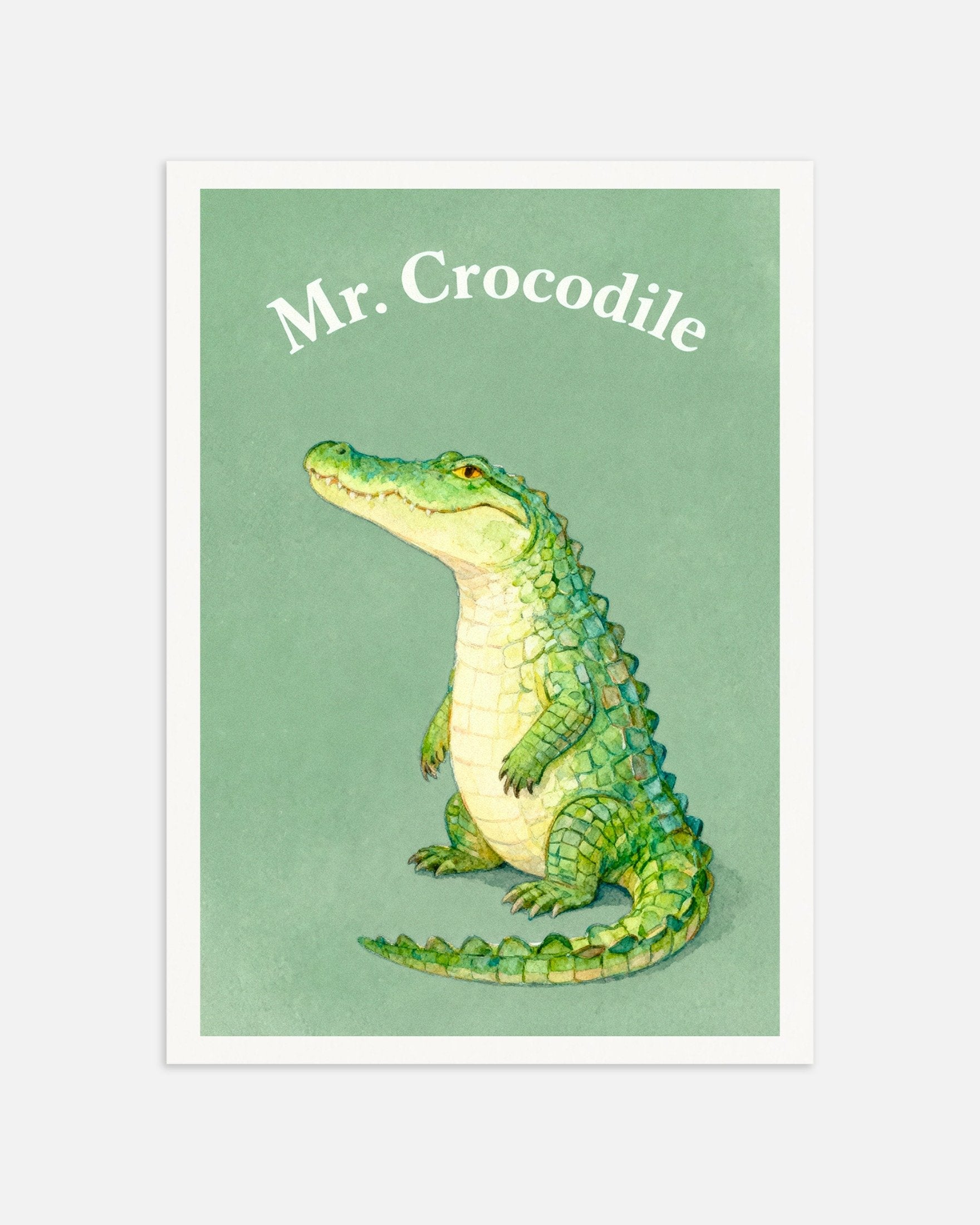 Poster of Nursery crocodile wall art – Fun jungle animal, thumbnail